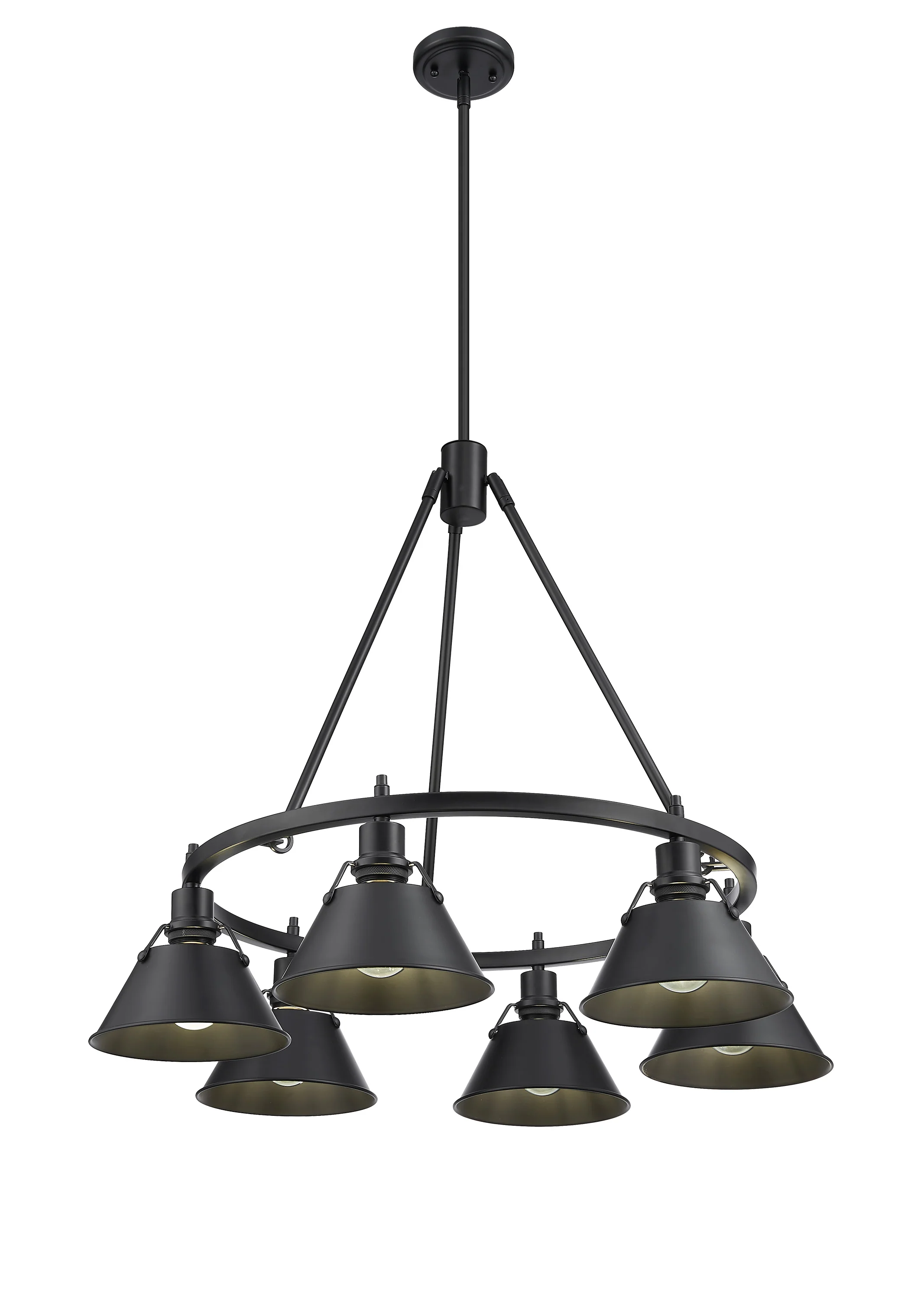 Orwell 6-light Chandelier in Matte Black - Image 2