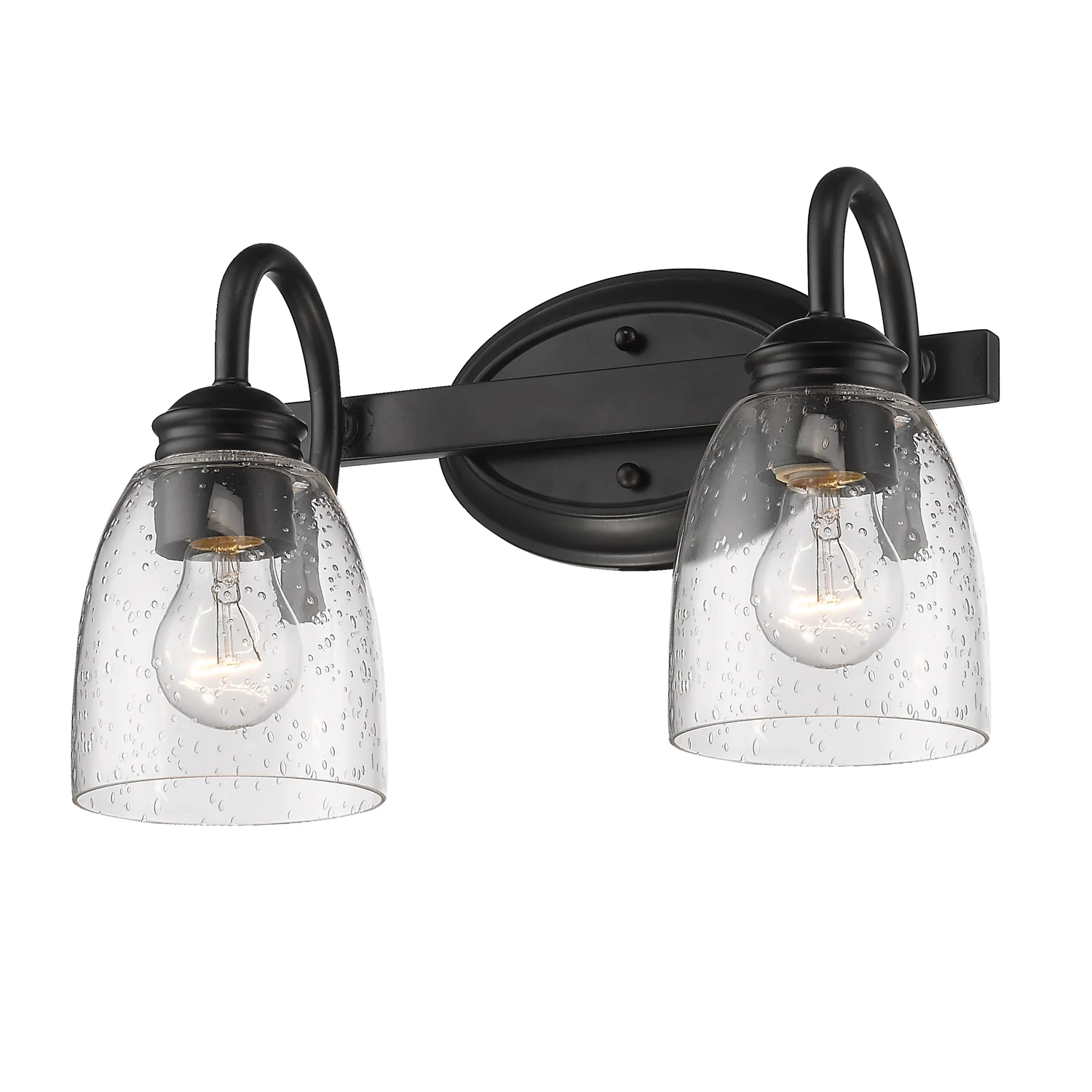 Parrish 2-light Vanity in Matte Black - Image 2