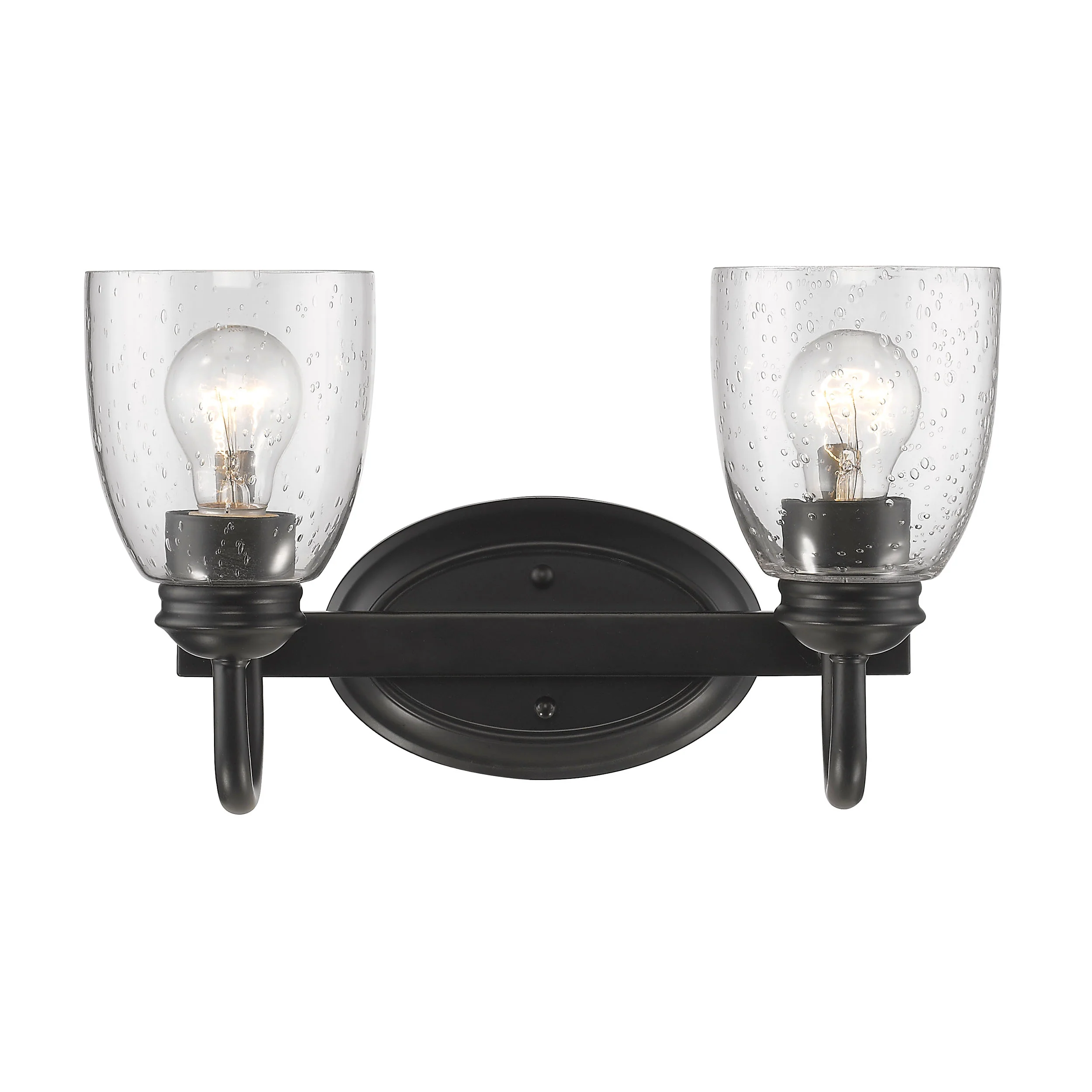 Parrish 2-light Vanity in Matte Black - Image 3