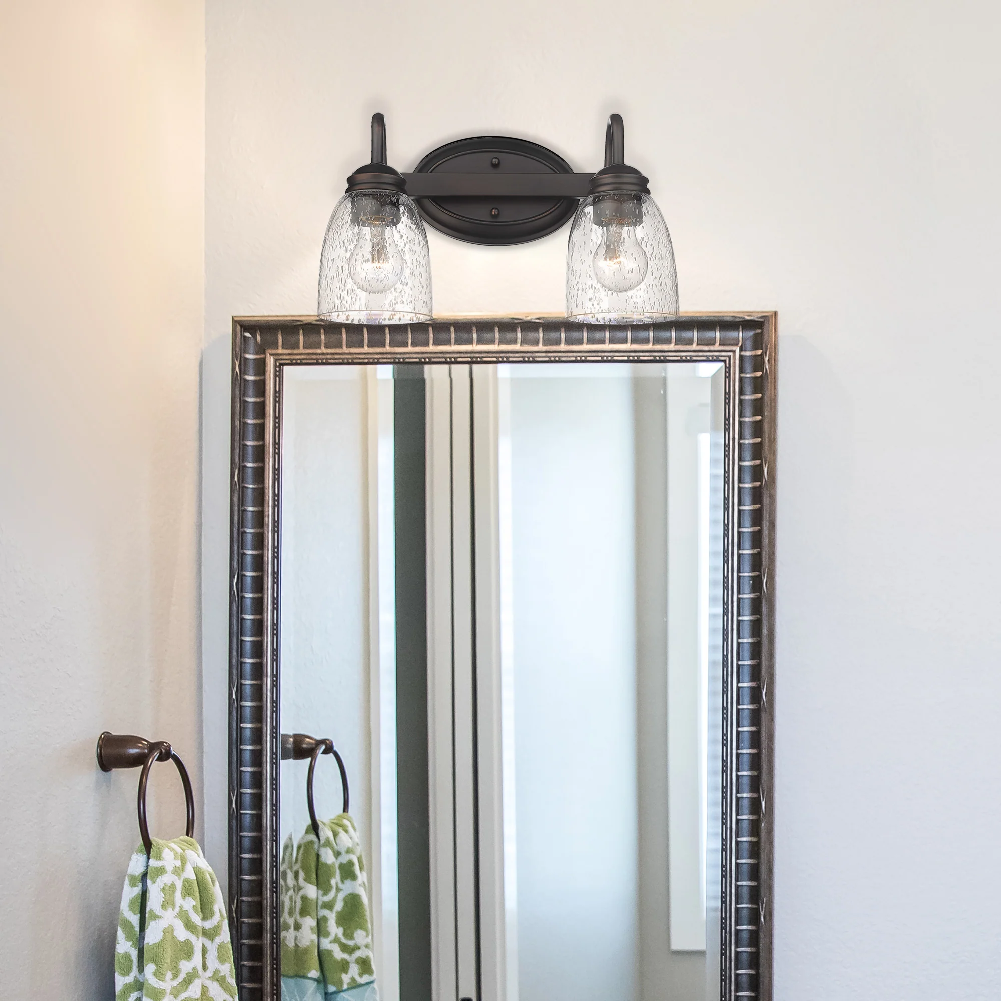 Parrish 2-light Vanity in Rubbed Bronze - Image 5
