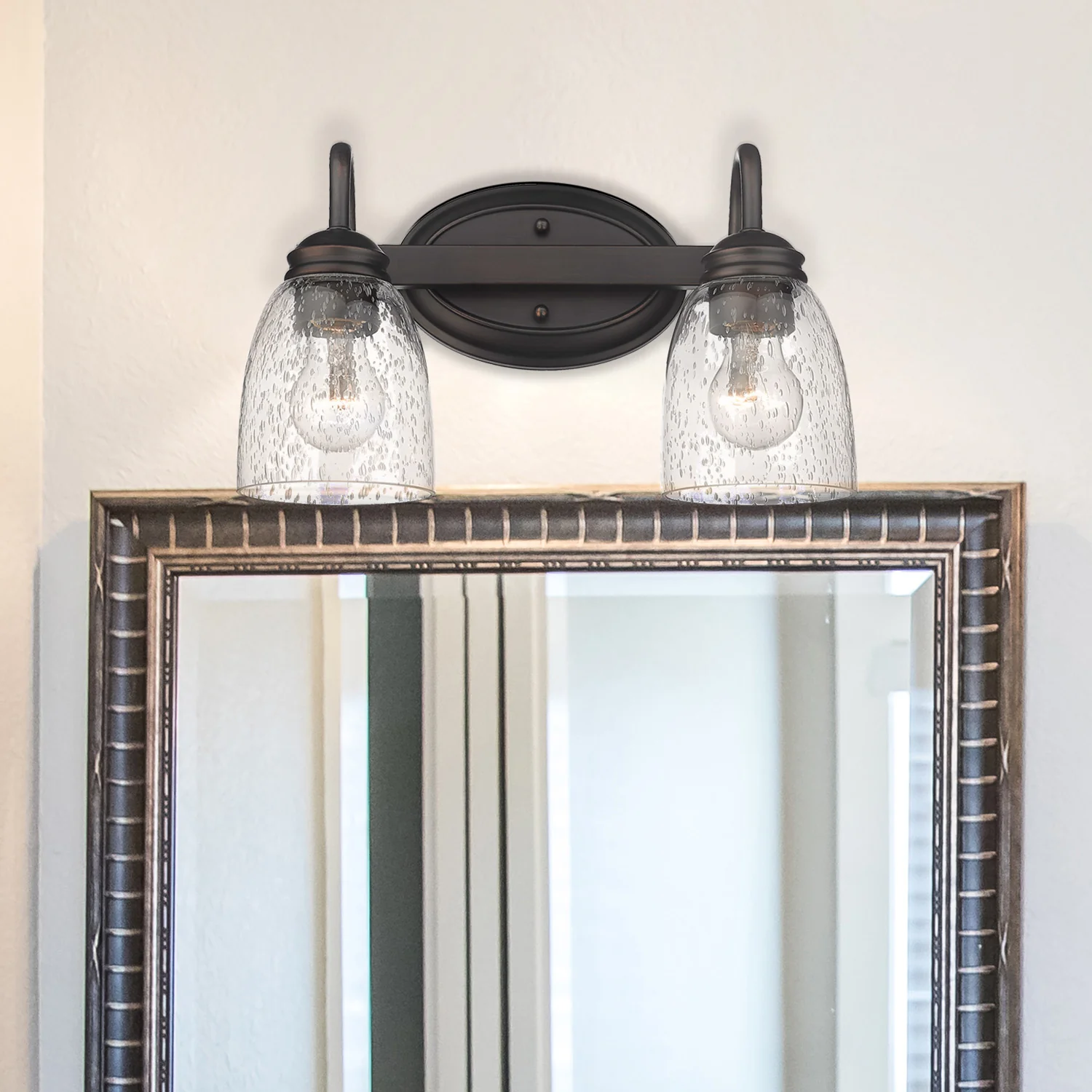 Parrish 2-light Vanity in Rubbed Bronze - Image 6