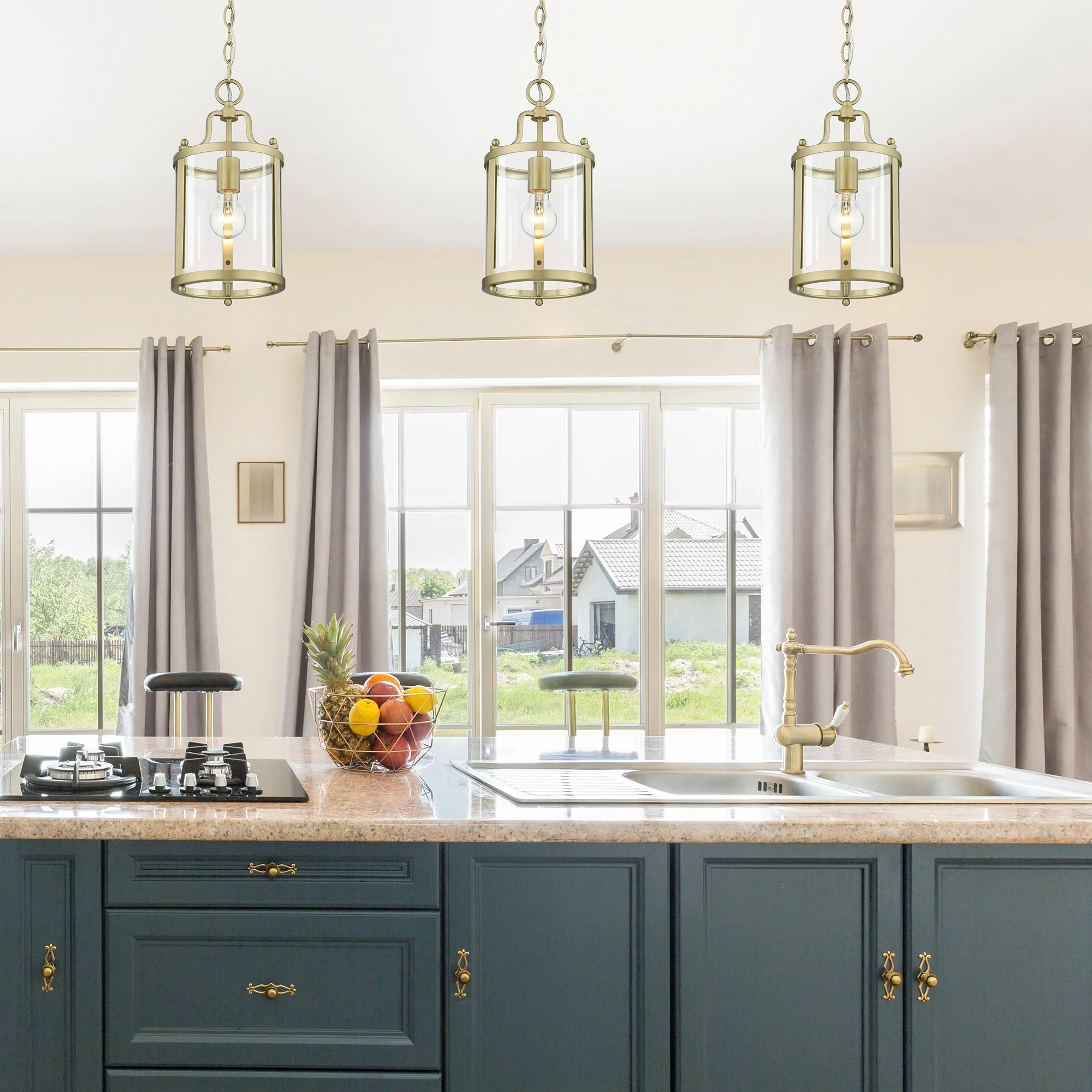 Payton 1-light Pendant in Brushed Champagne Brass - Image 5