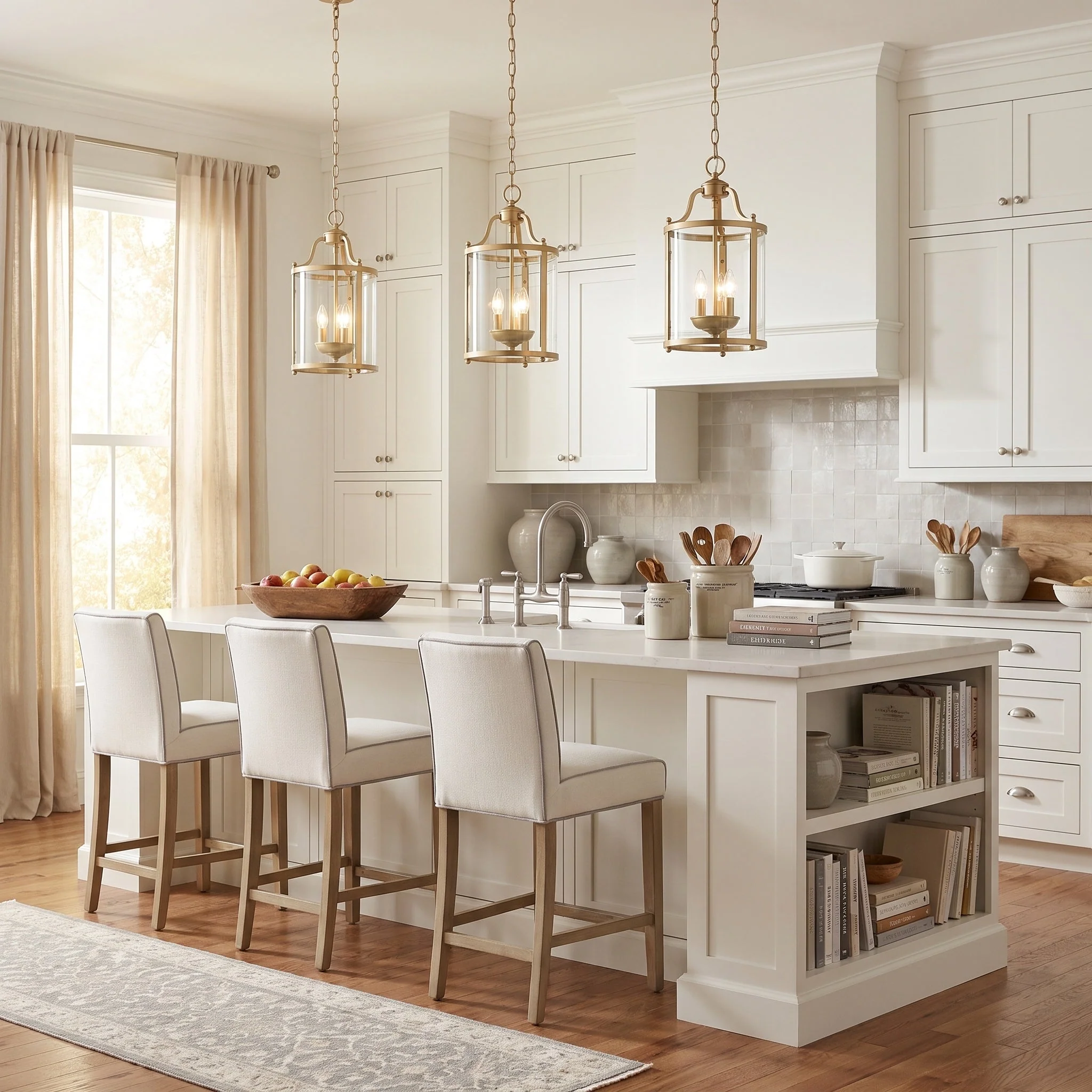 Payton 3-light Pendant in Brushed Champagne Brass - Image 6
