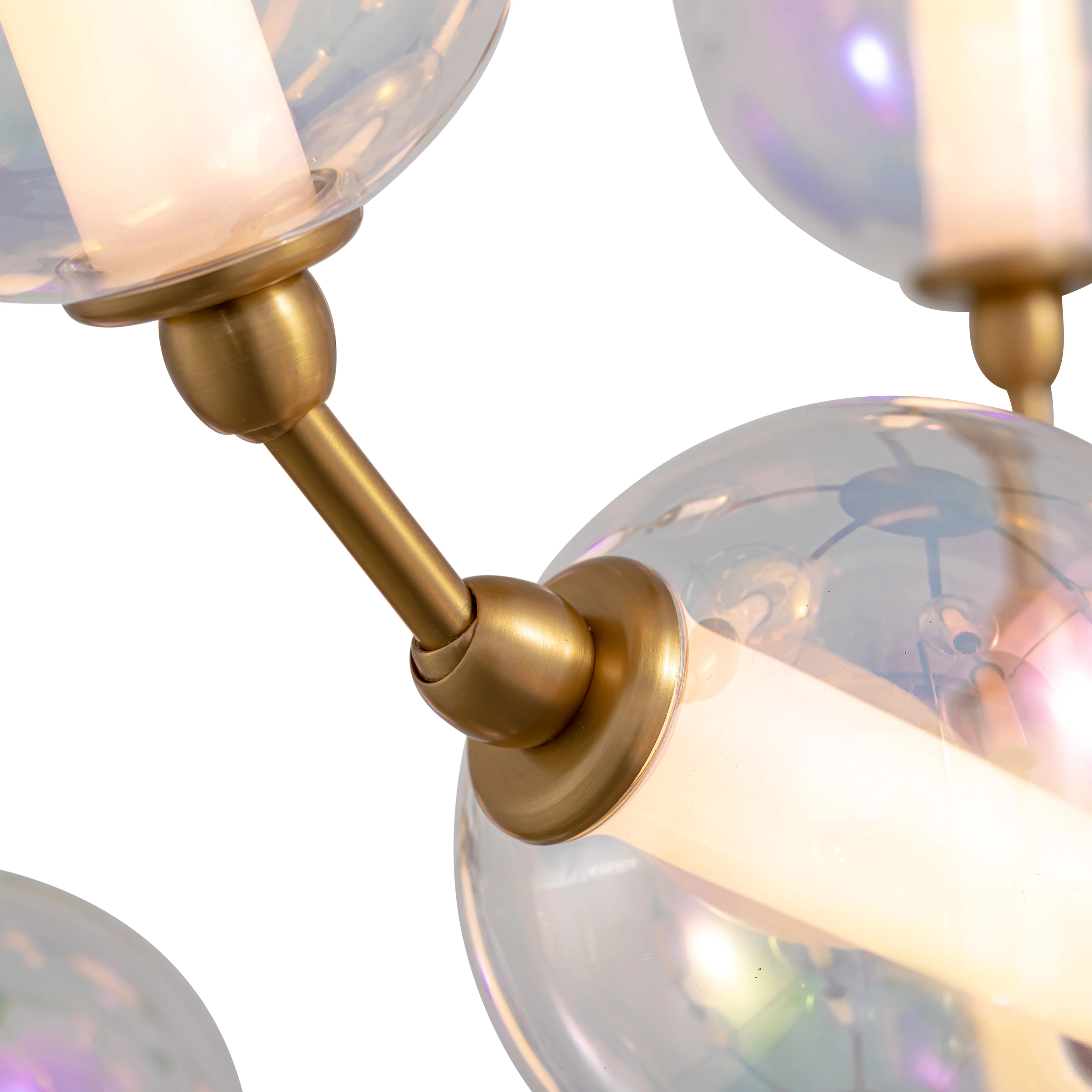 Pearla Integrated LED 28in Pendant in Brushed Champagne Brass - Image 5