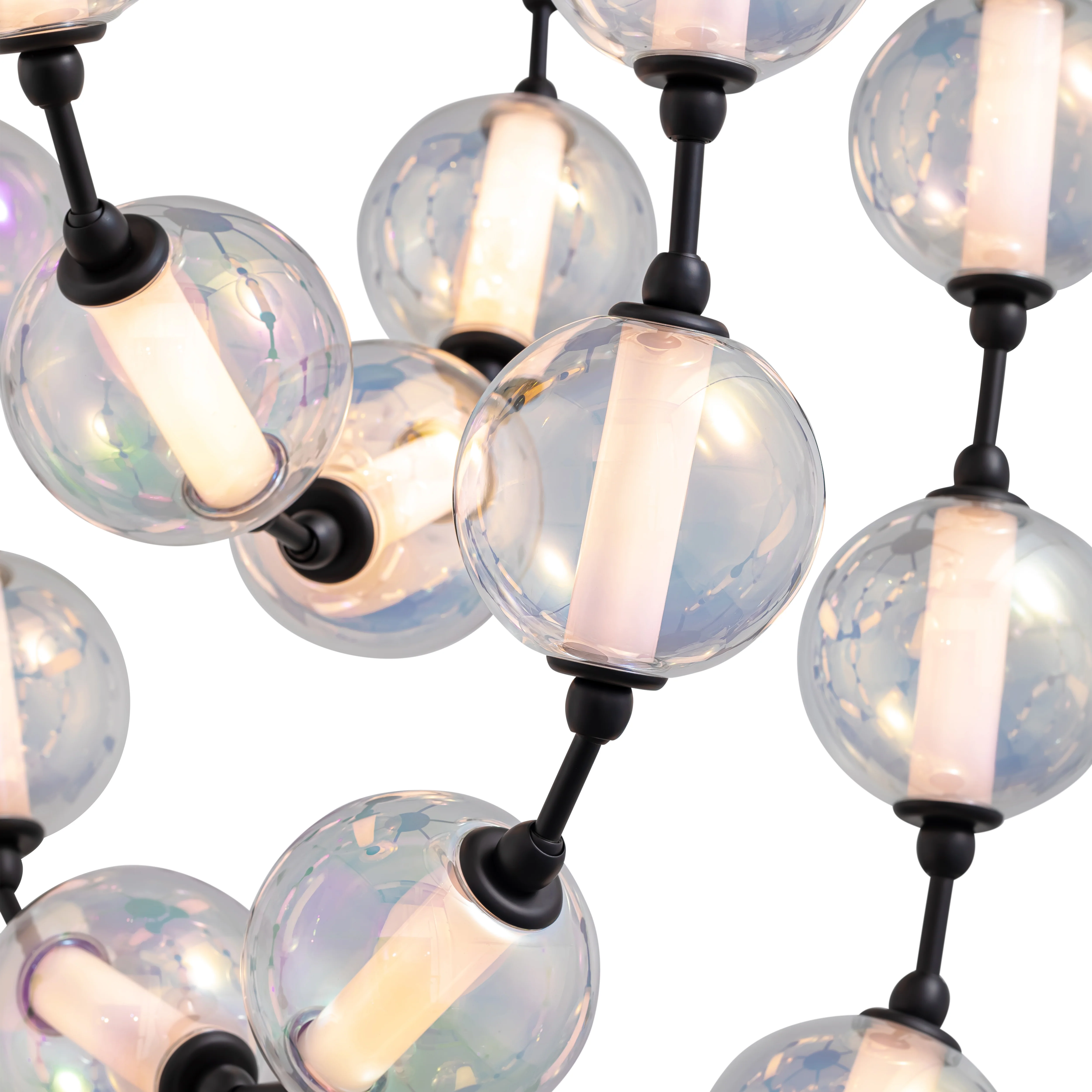 Pearla Integrated LED 35in Pendant in Matte Black - Image 3