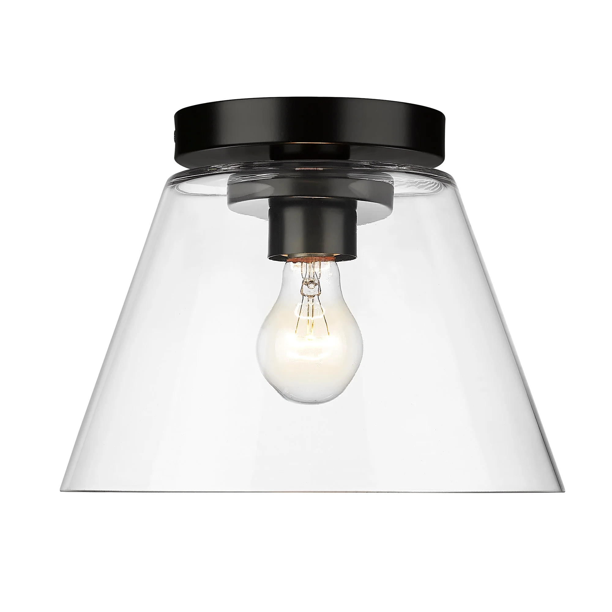 Penn 1-light Flush Mount in Matte Black - Image 3