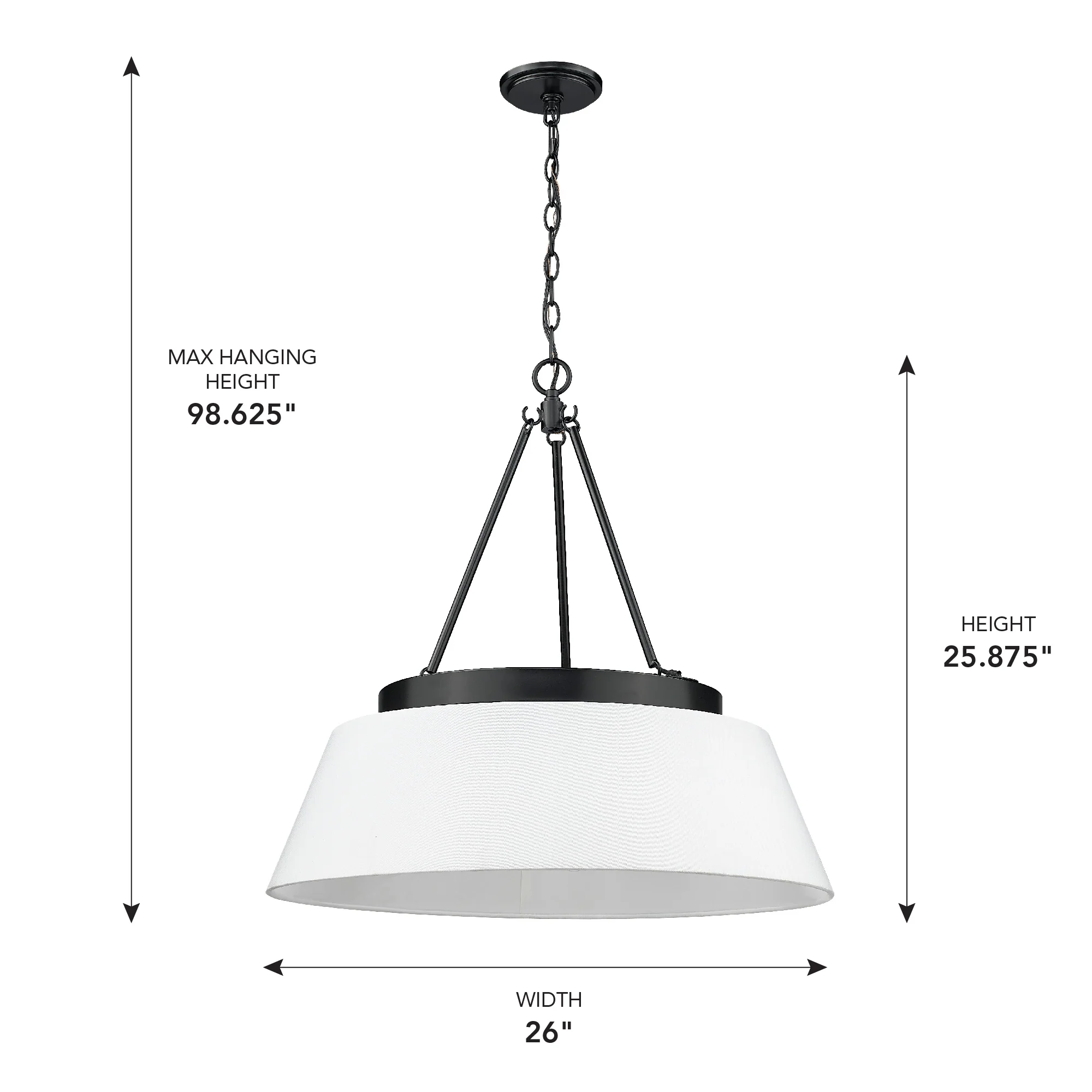 Penn 6-light Chandelier in Matte Black - Image 6