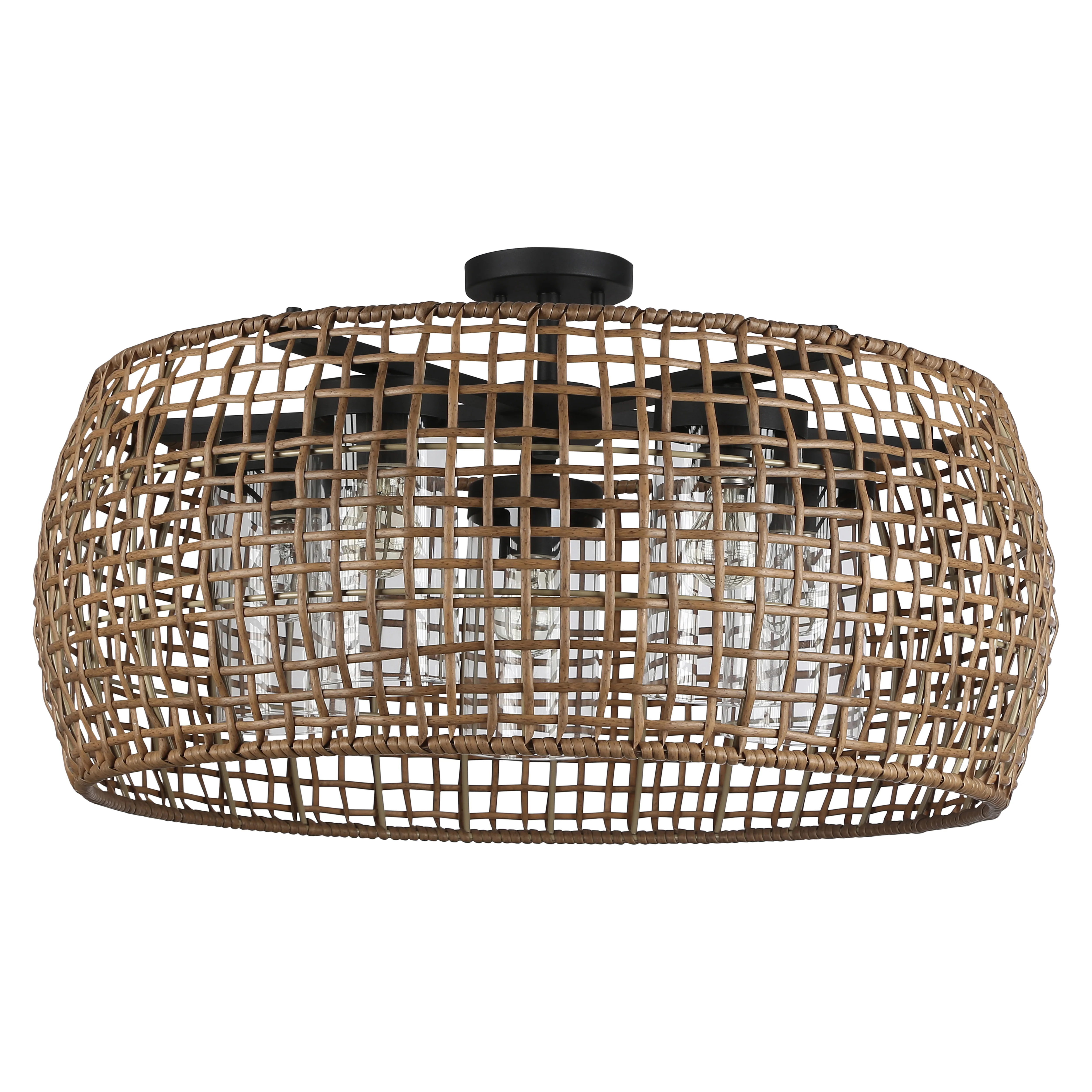 Piper 5-light Outdoor Ceiling in Natural Black - Image 3