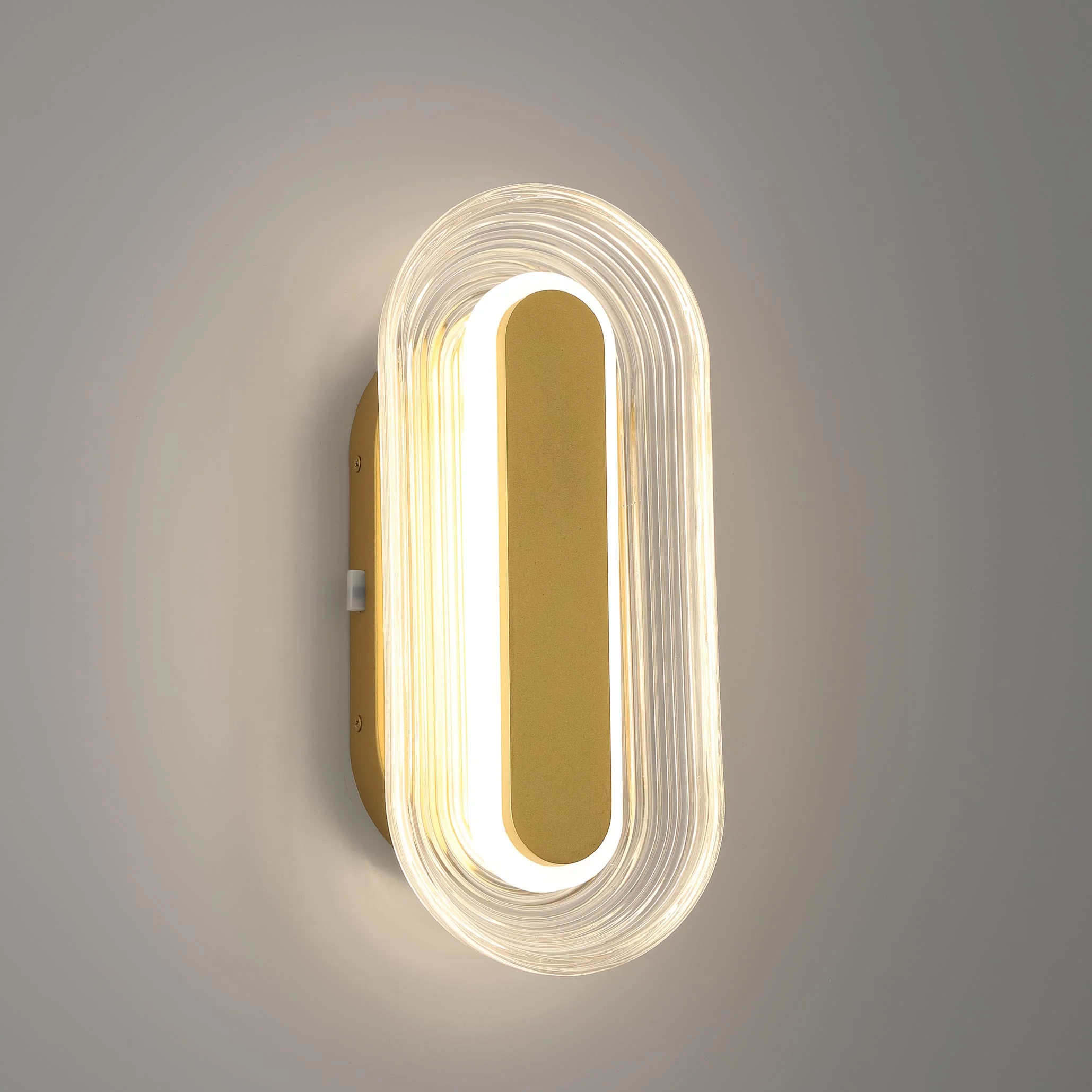 Plexus Integrated LED 13" Outdoor Wall in Satin Brushed Gold - Image 10