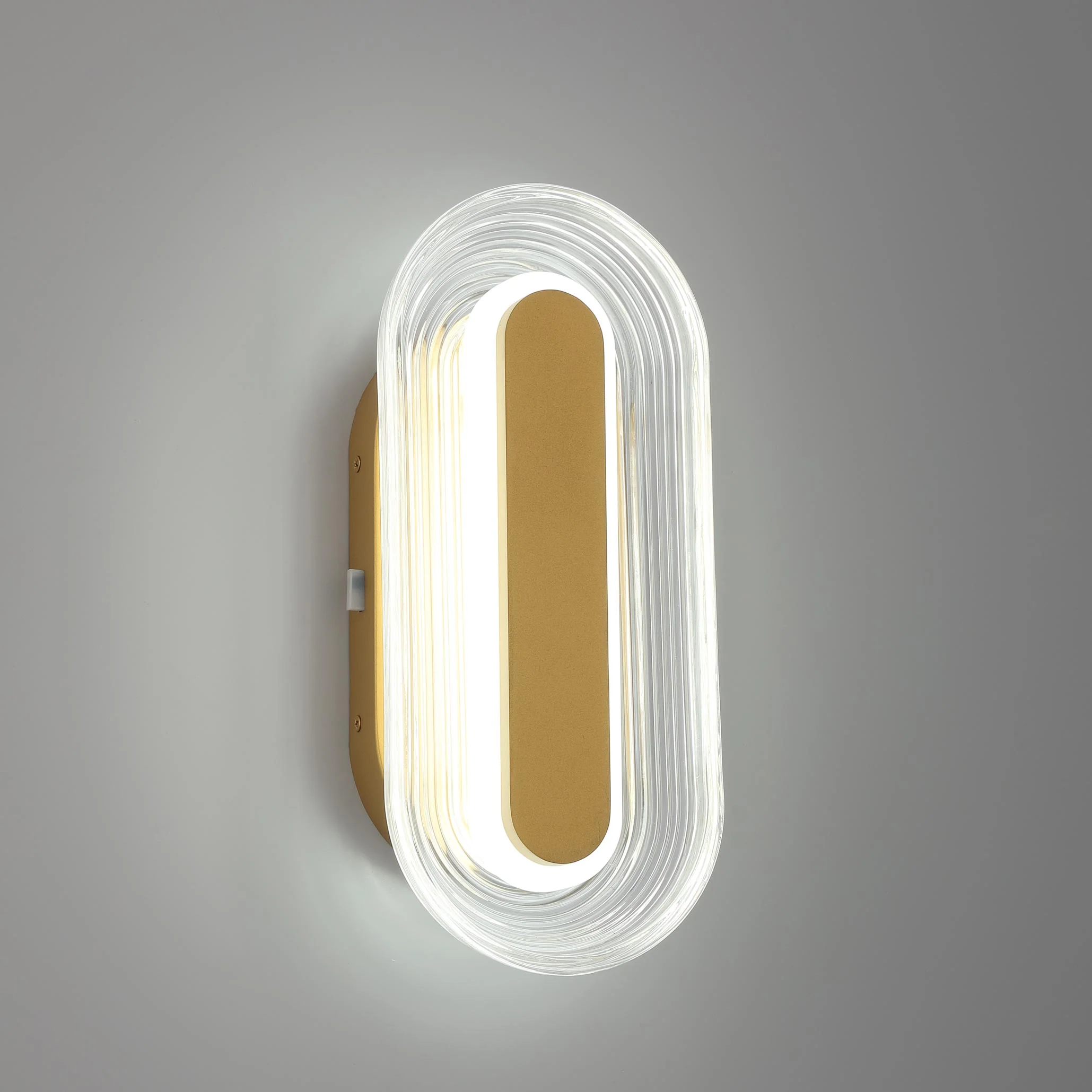 Plexus Integrated LED 13" Outdoor Wall in Satin Brushed Gold - Image 11