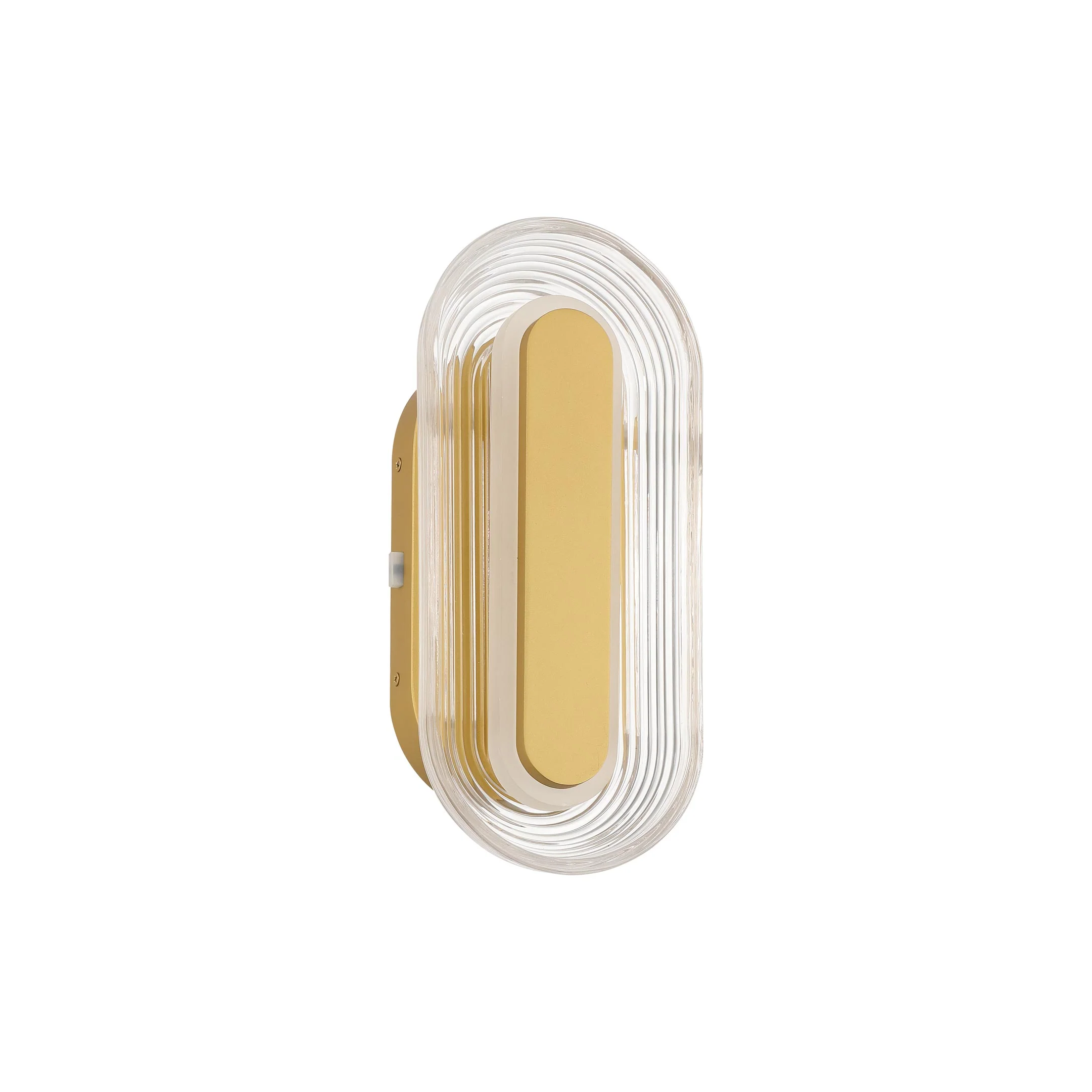 Plexus Integrated LED 13" Outdoor Wall in Satin Brushed Gold - Image 2