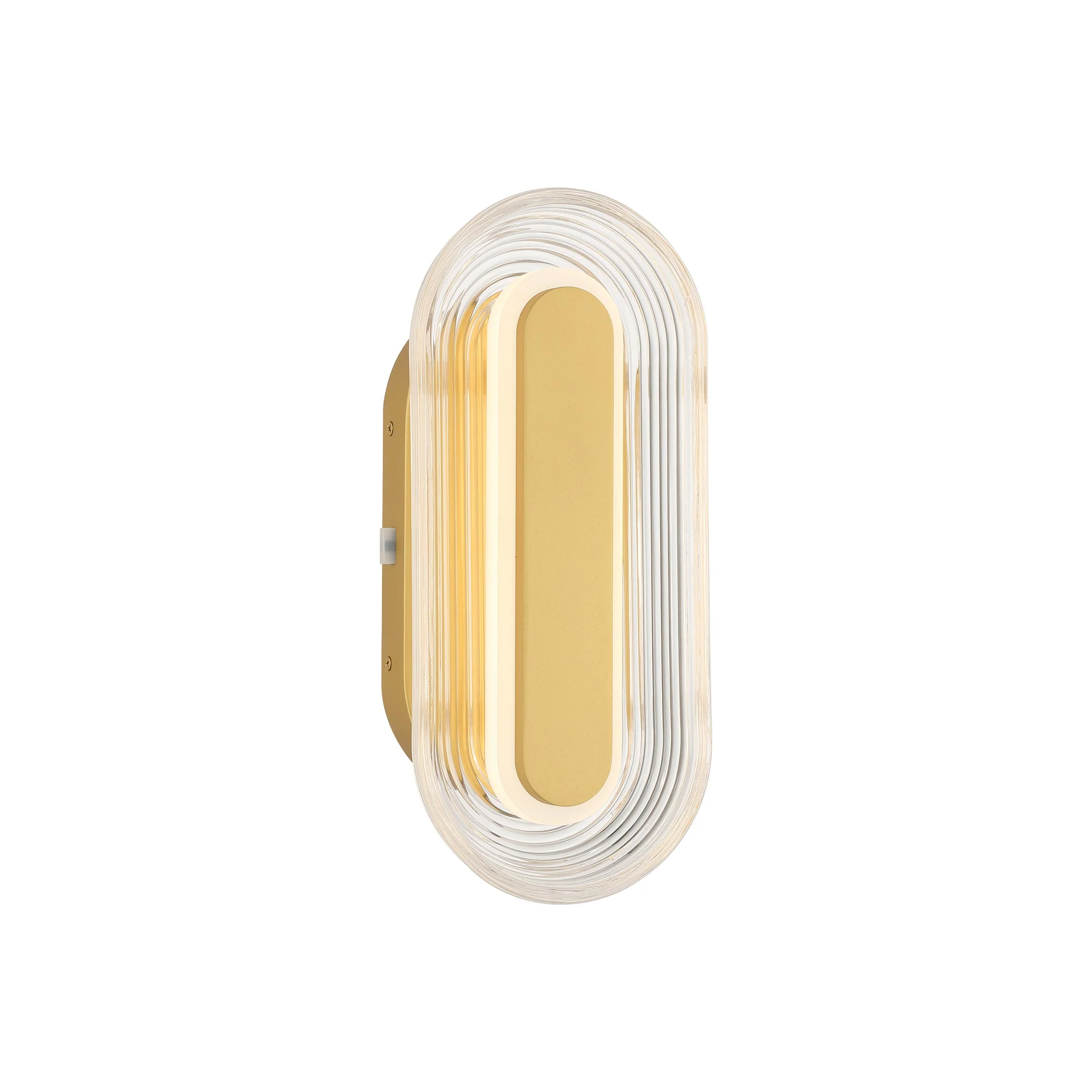 Plexus Integrated LED 13" Outdoor Wall in Satin Brushed Gold - Image 3