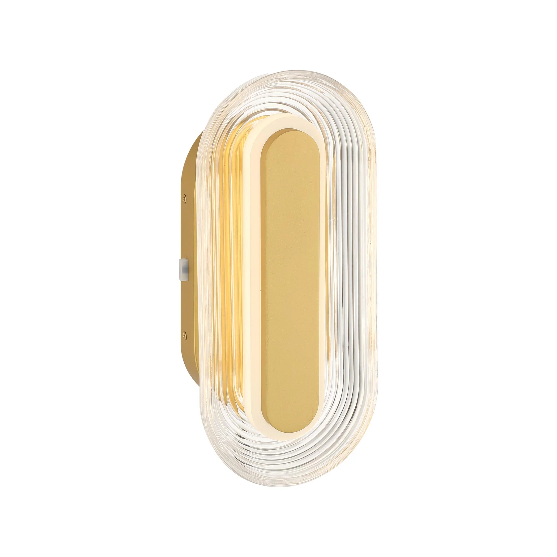 Plexus Integrated LED 13" Outdoor Wall in Satin Brushed Gold - Image 4