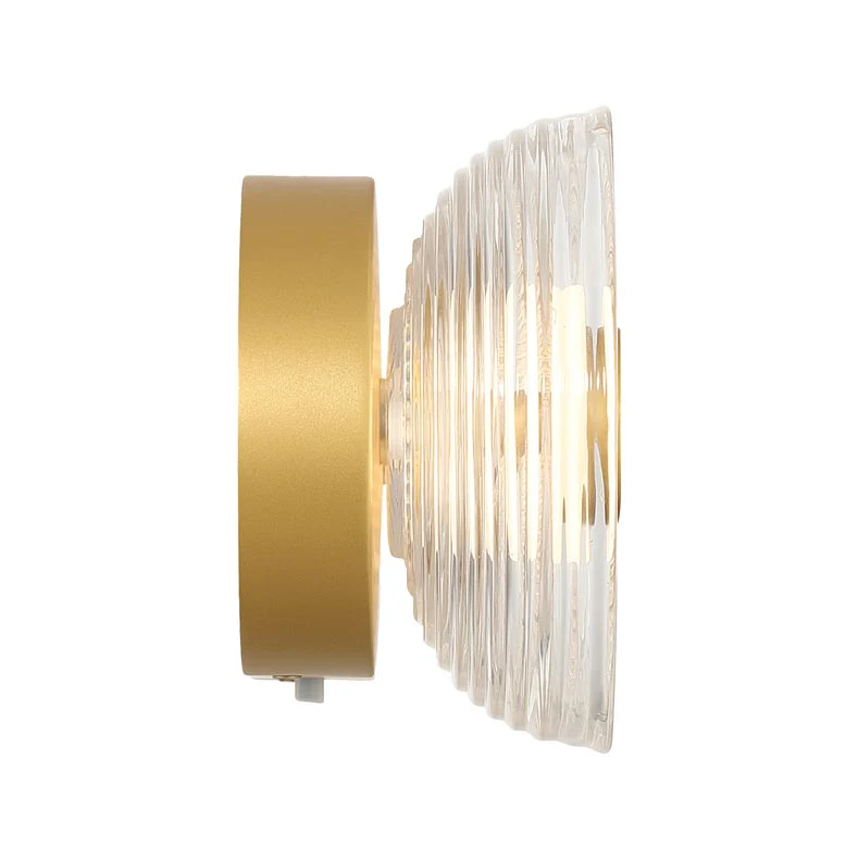Plexus Integrated LED 13" Outdoor Wall in Satin Brushed Gold - Image 7