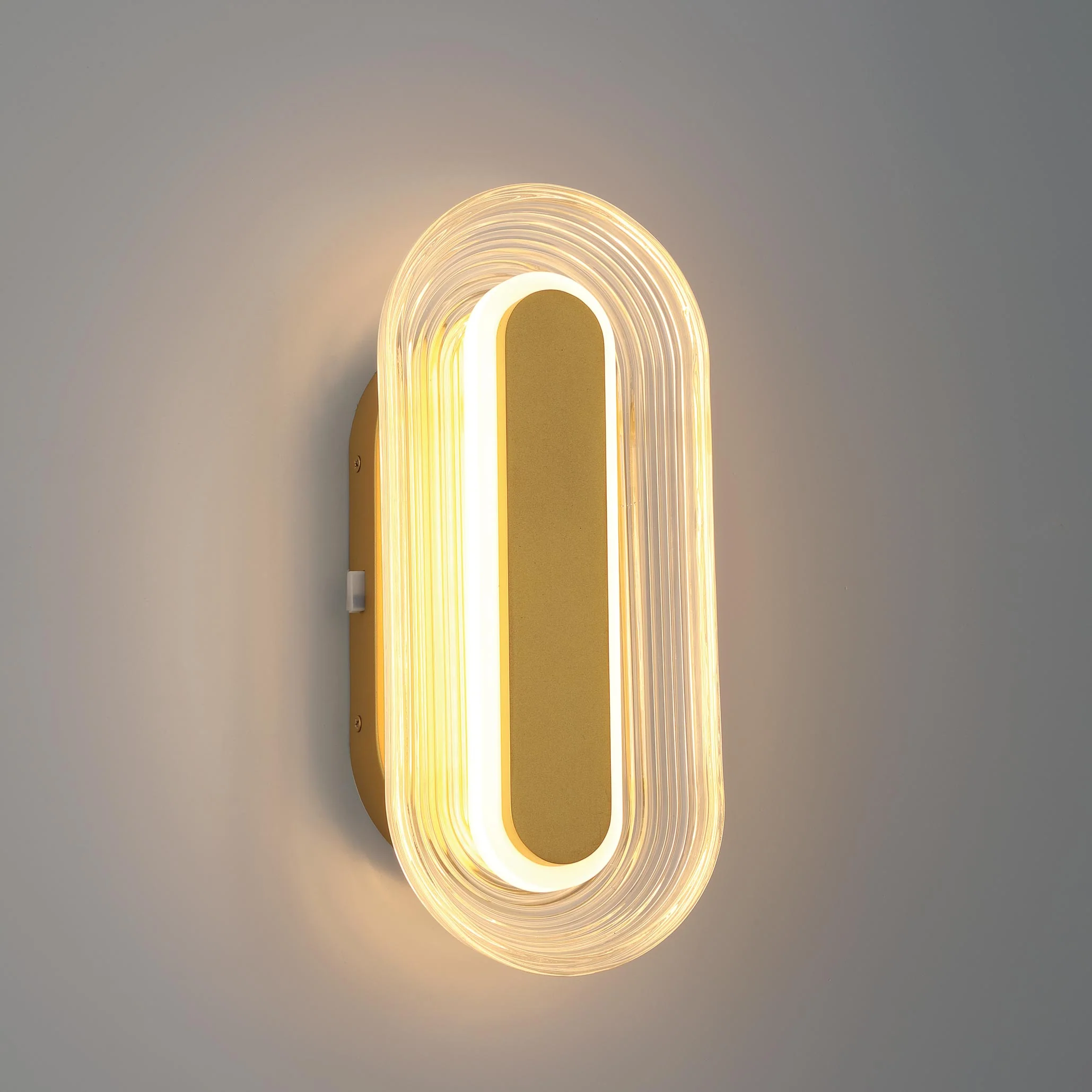 Plexus Integrated LED 13" Outdoor Wall in Satin Brushed Gold - Image 9