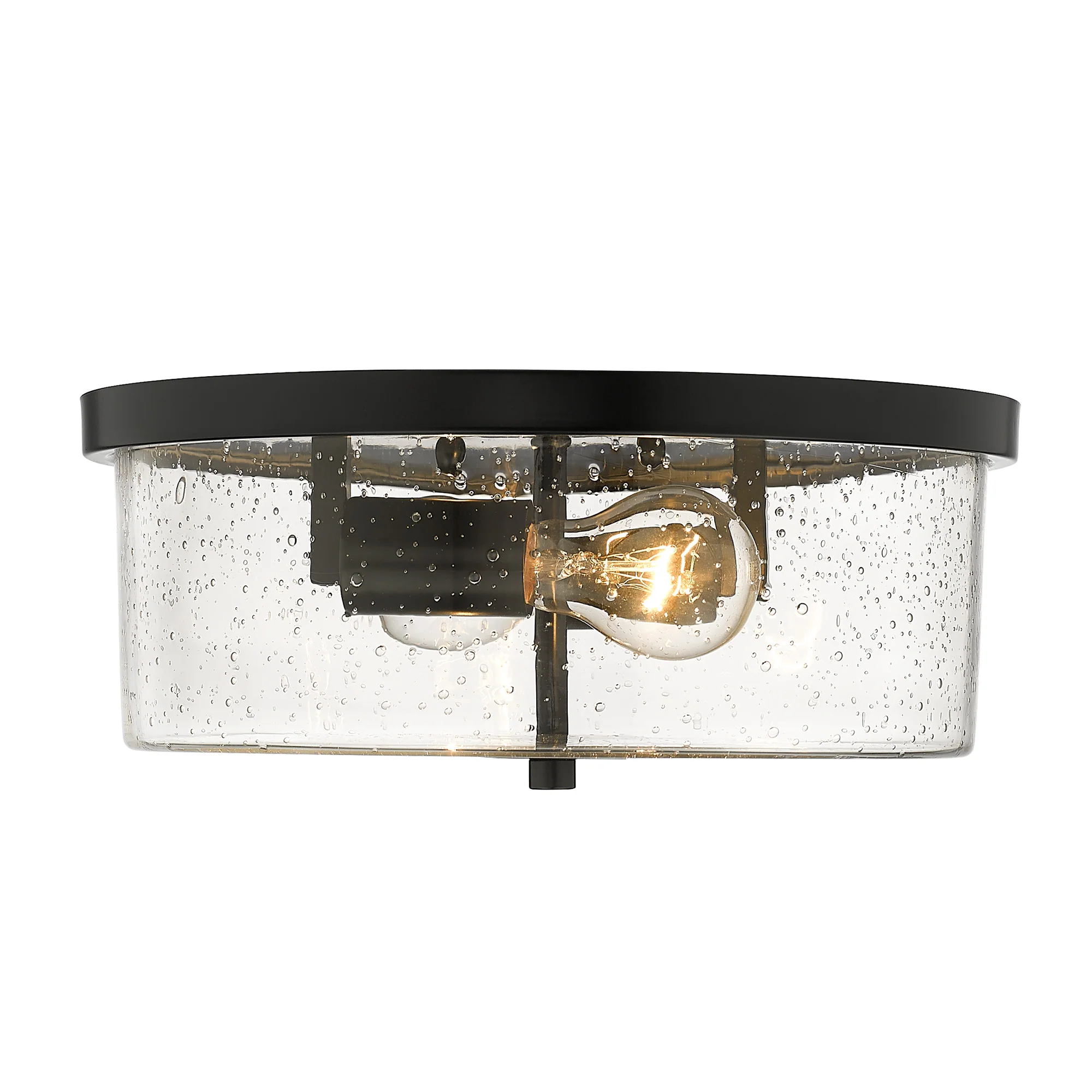 Rayne 2-light Flush Mount in Matte Black - Image 2