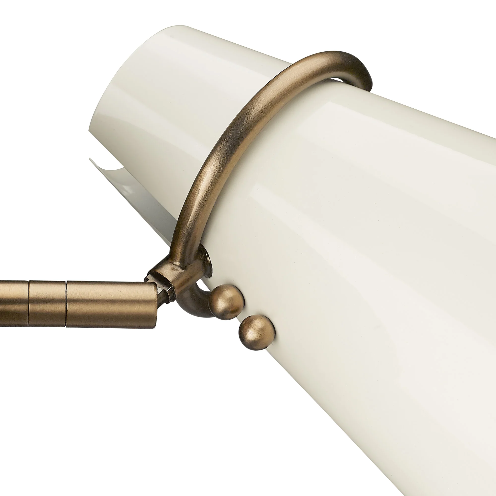 Reeva 3-light Vanity in Modern Brass and Glossy Ecru shade - Image 6