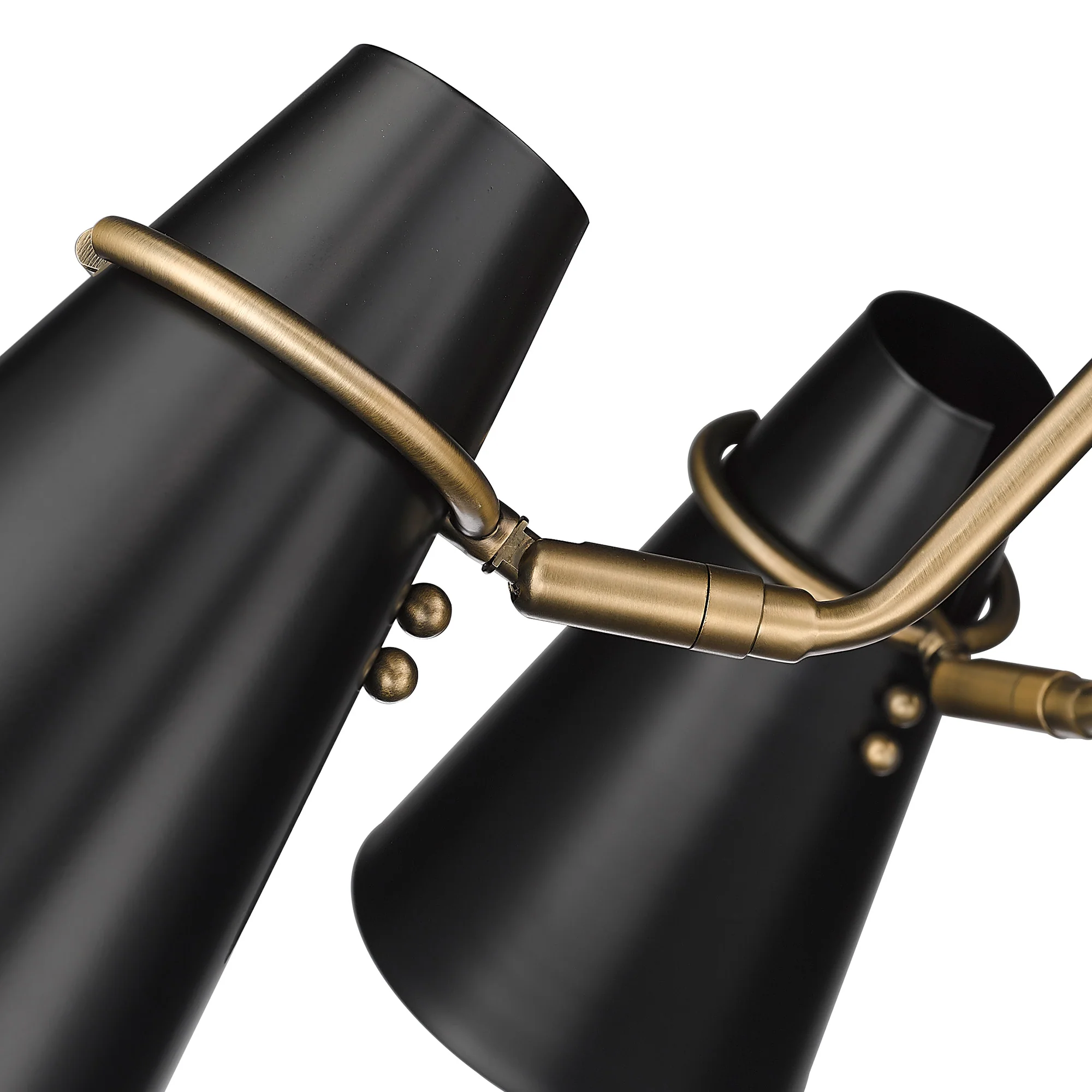 Reeva 5-light Chandelier in Modern Brass and Matte Black shade - Image 6
