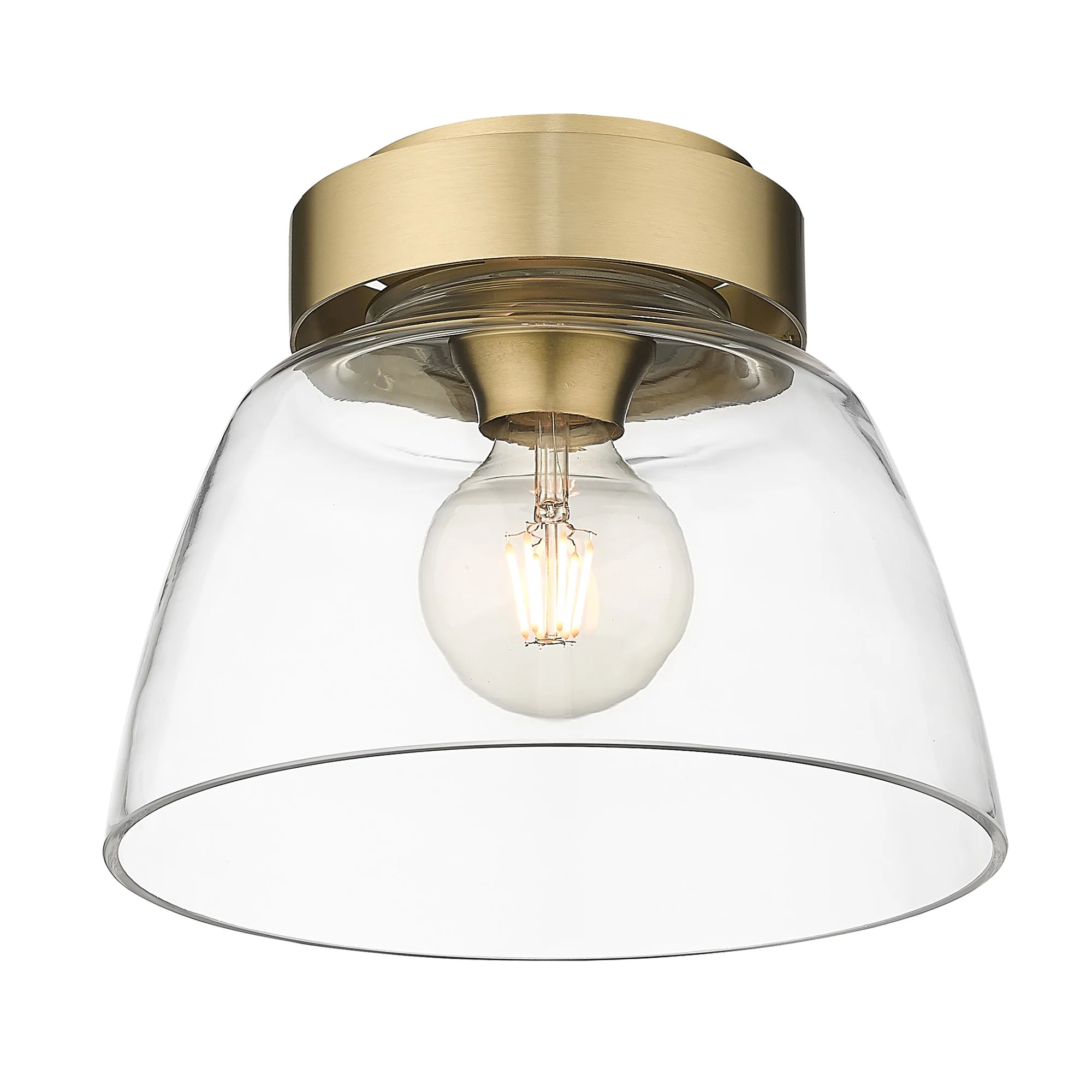 Remy 1-light Flush Mount in Brushed Champagne Brass - Image 3
