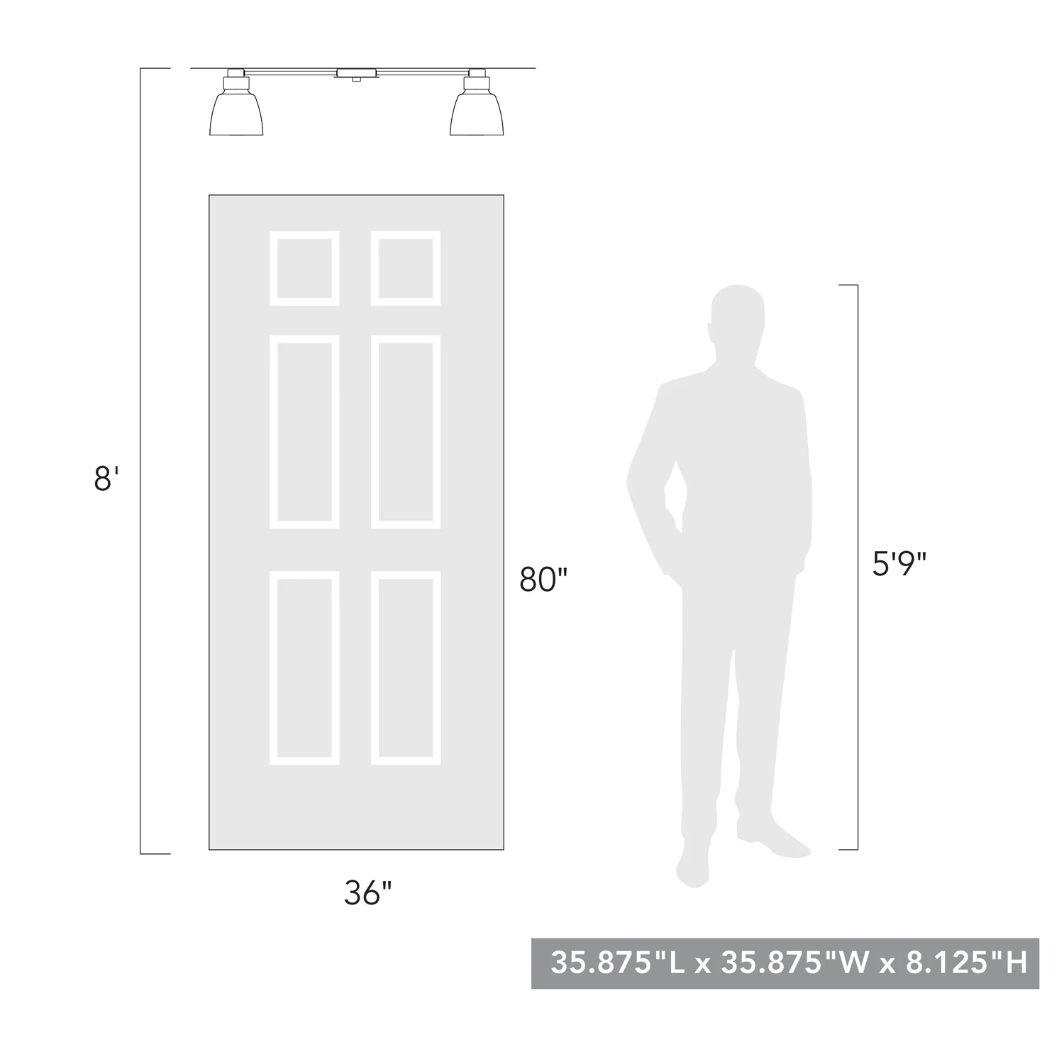 Remy 4-light Flush Mount in Matte Black - Image 5