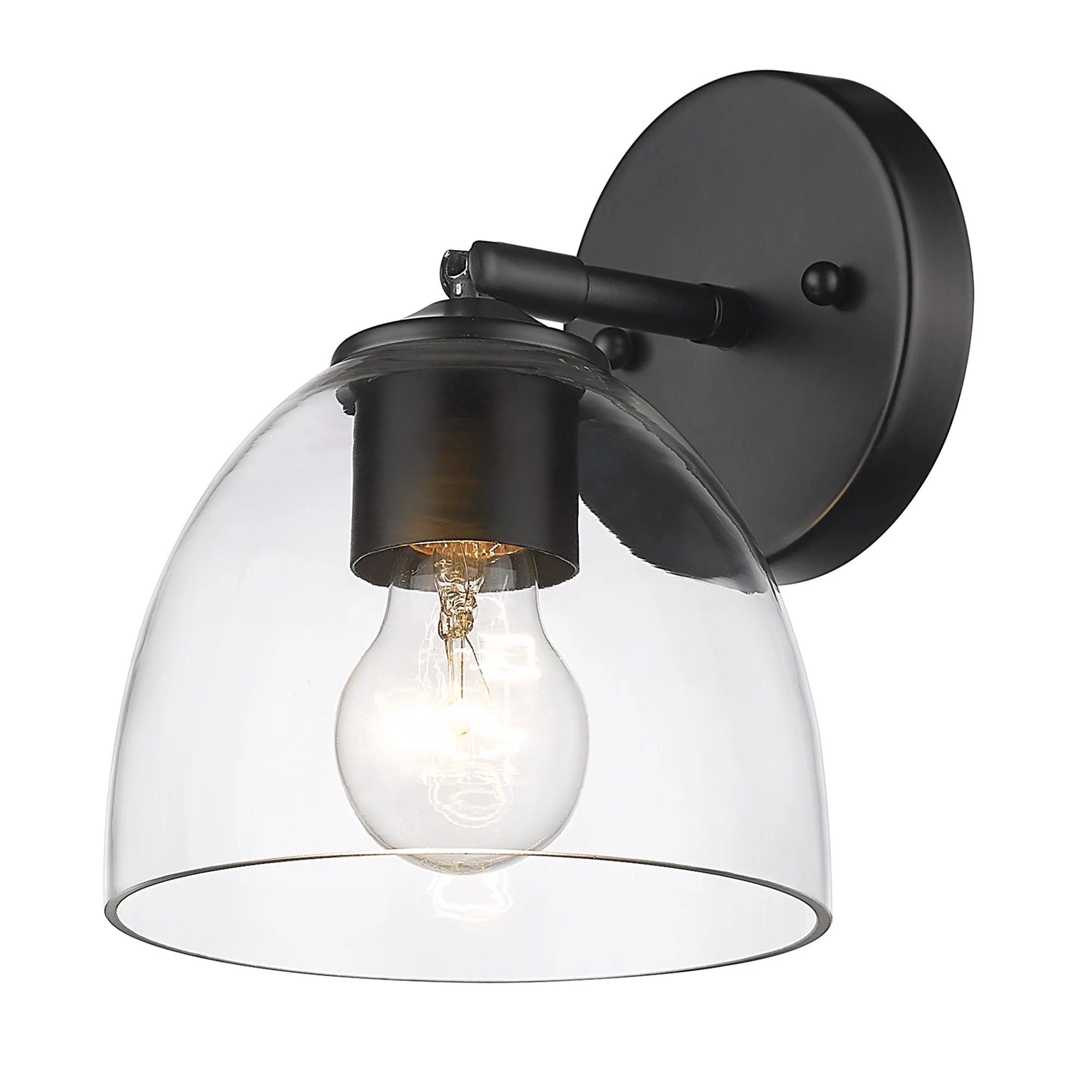 Roxie 1-light Semi-Flush Mount in Matte Black - Image 3