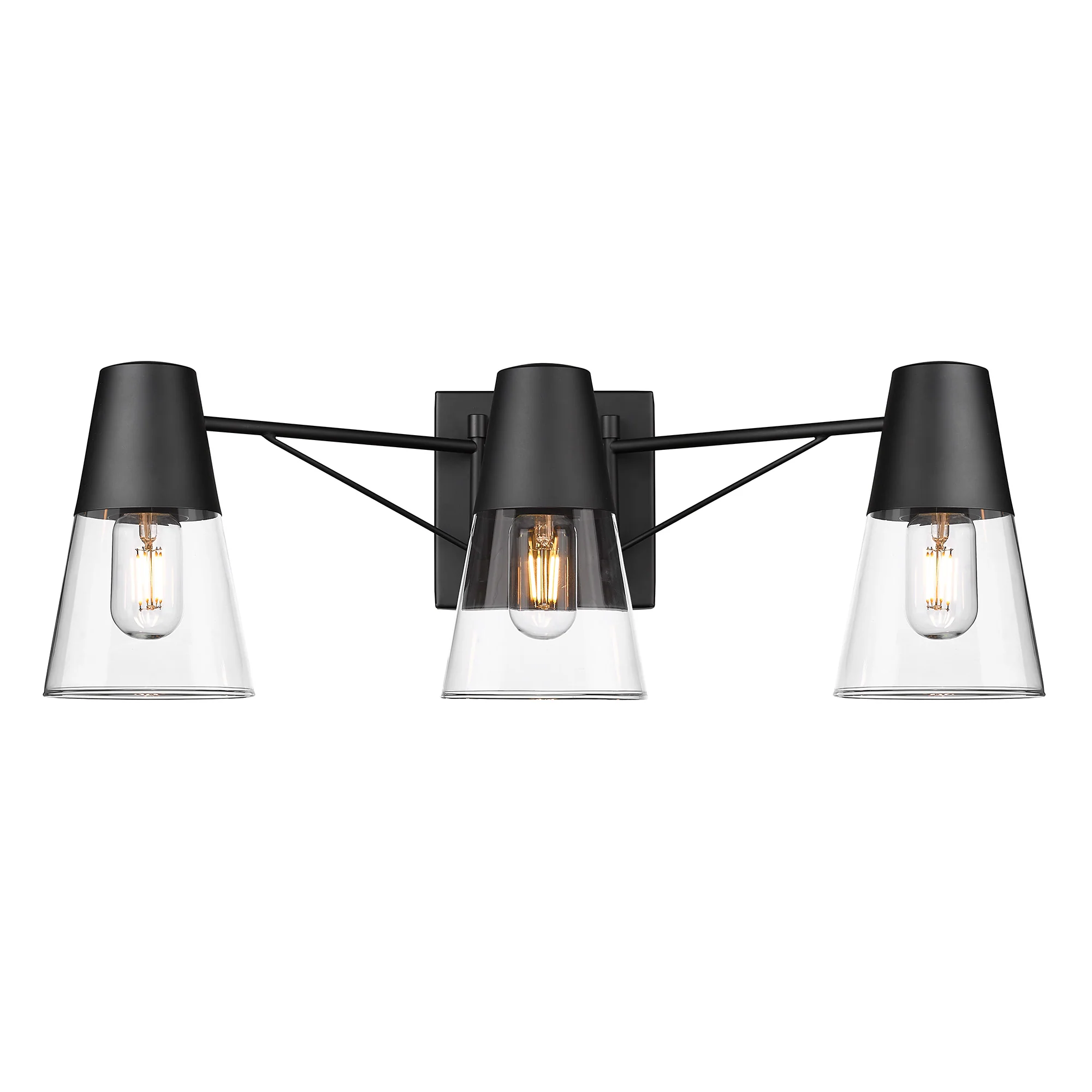 Ryker 3-light Vanity in Matte Black - Image 2