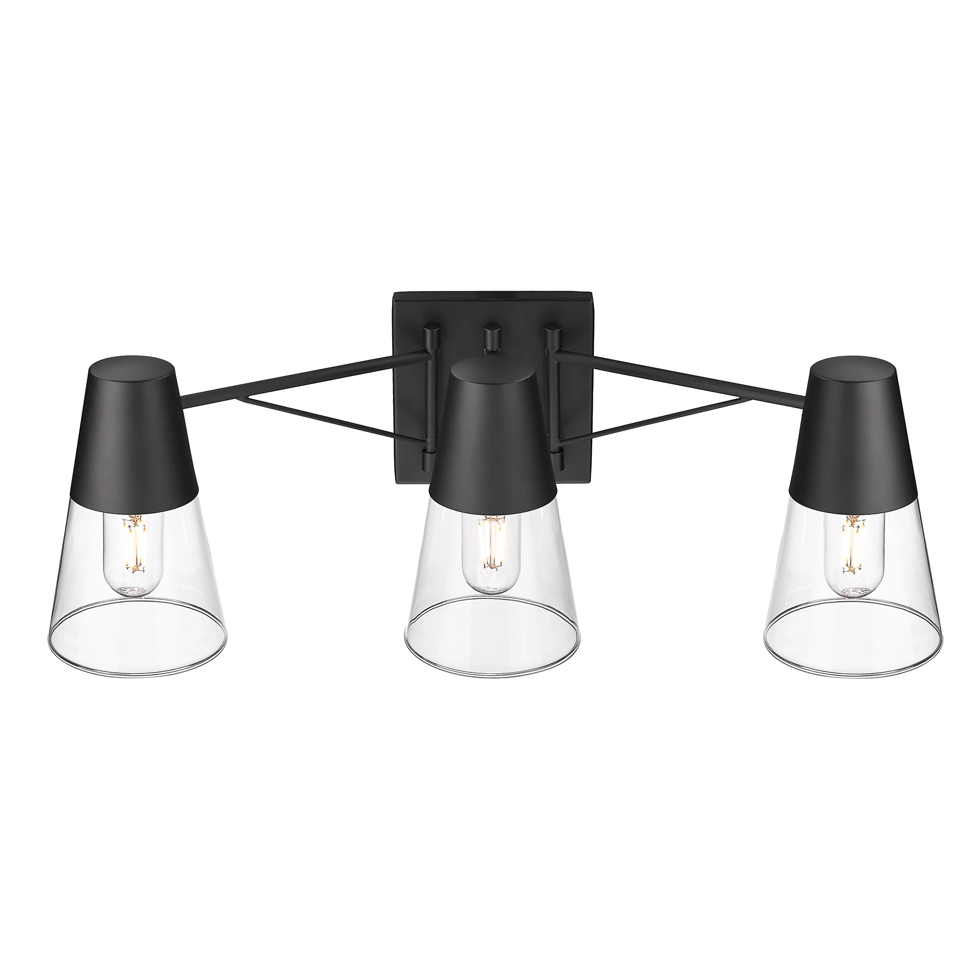 Ryker 3-light Vanity in Matte Black - Image 4