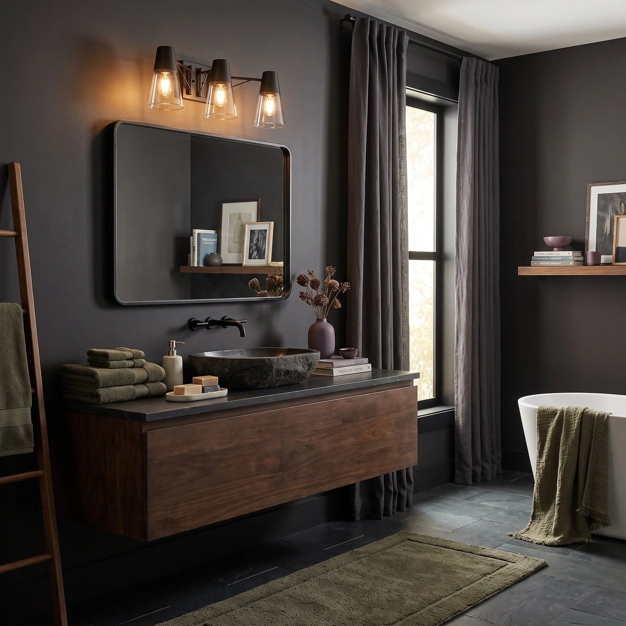 Ryker 3-light Vanity in Matte Black - Image 7