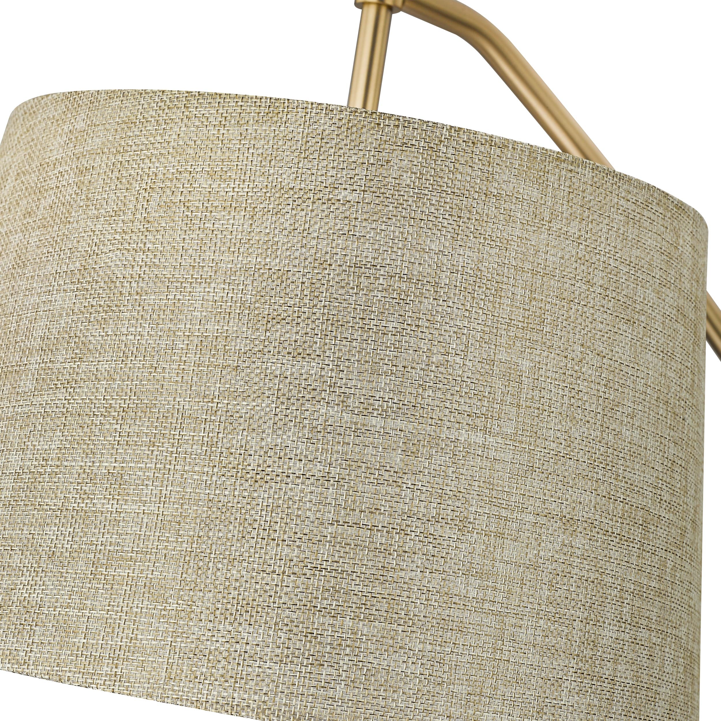 Ryleigh 1-light Swing Arm in Brushed Champagne Brass and Natural Sisal shade - Image 11