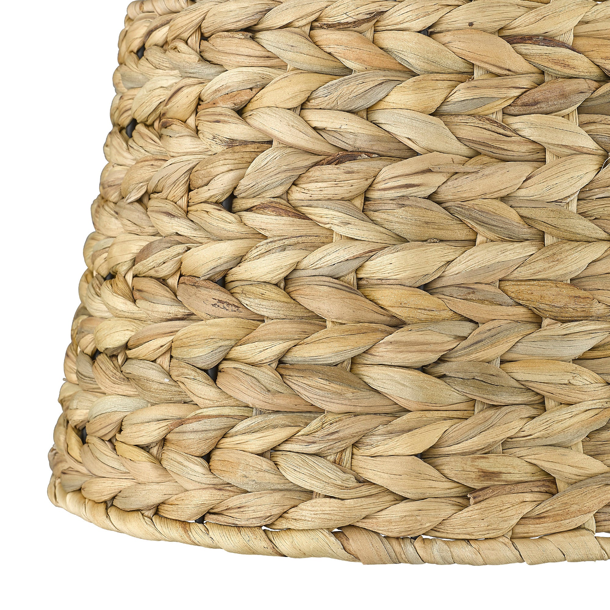 Ryleigh 1-light Swing Arm Wall Lamp in Matte Black and Woven Sweet Grass shade - Image 5