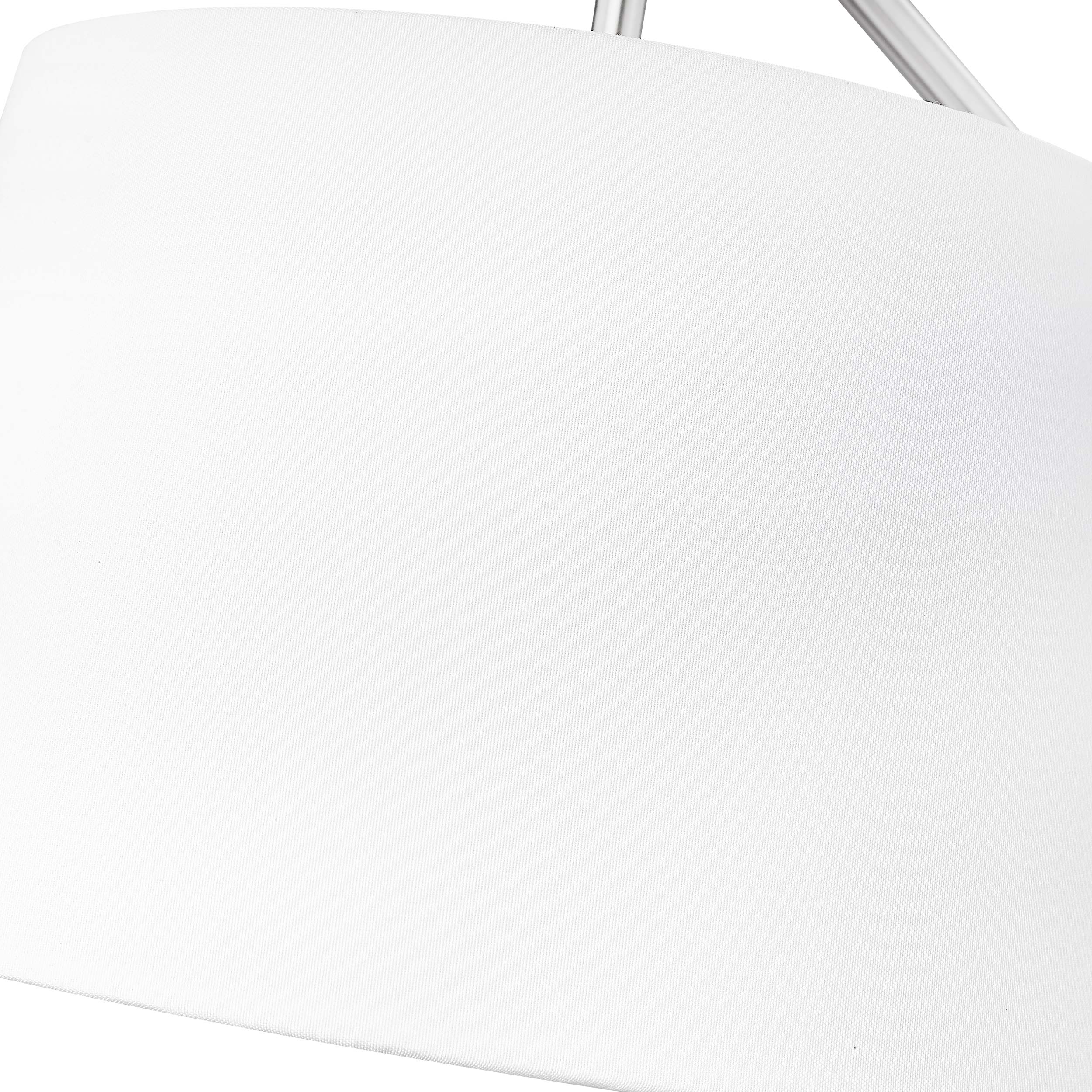 Ryleigh 1-light Swing Arm Wall Lamp in Pewter and Modern White shade - Image 10