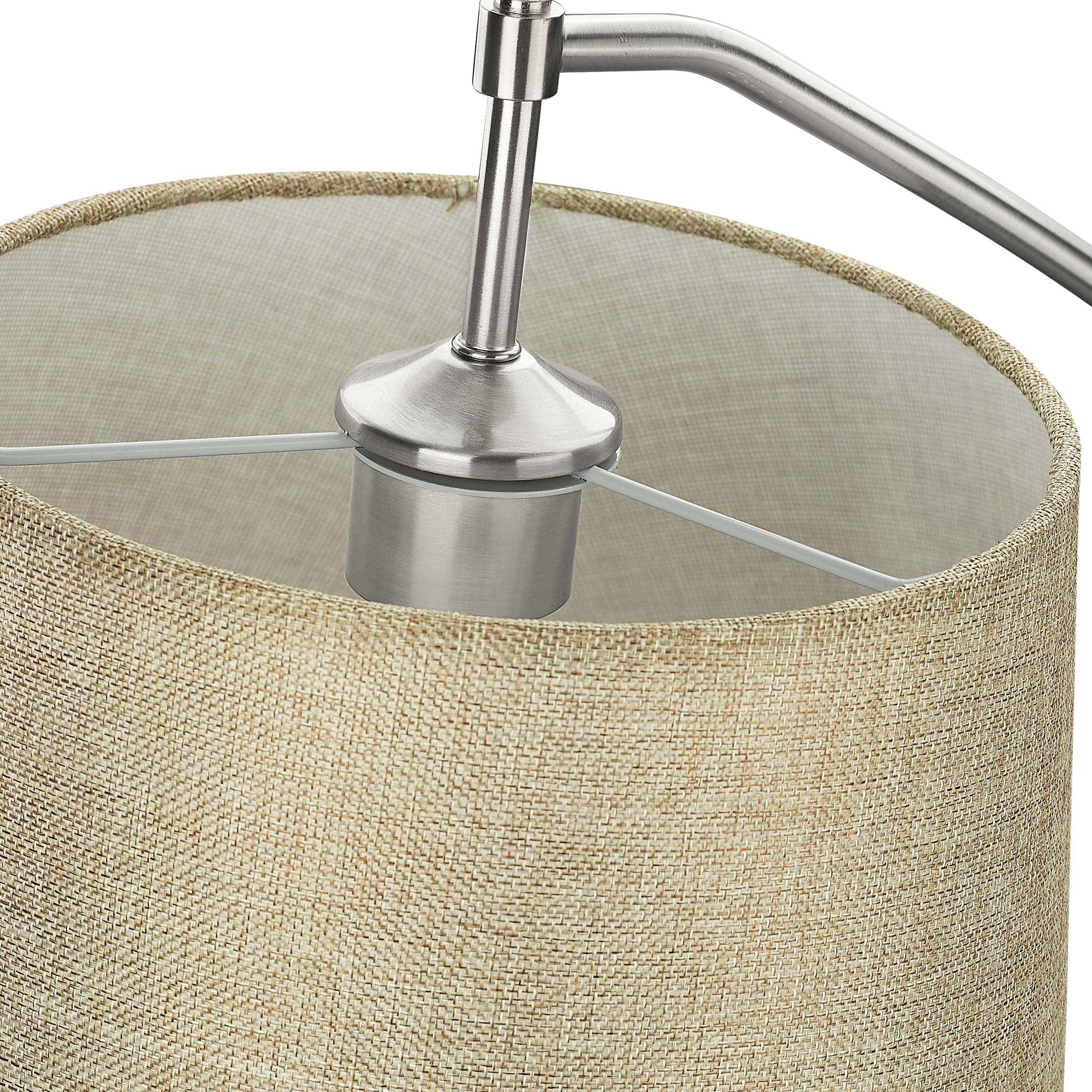 Ryleigh 1-light Swing Arm Wall Lamp in Pewter and Natural Sisal shade - Image 11