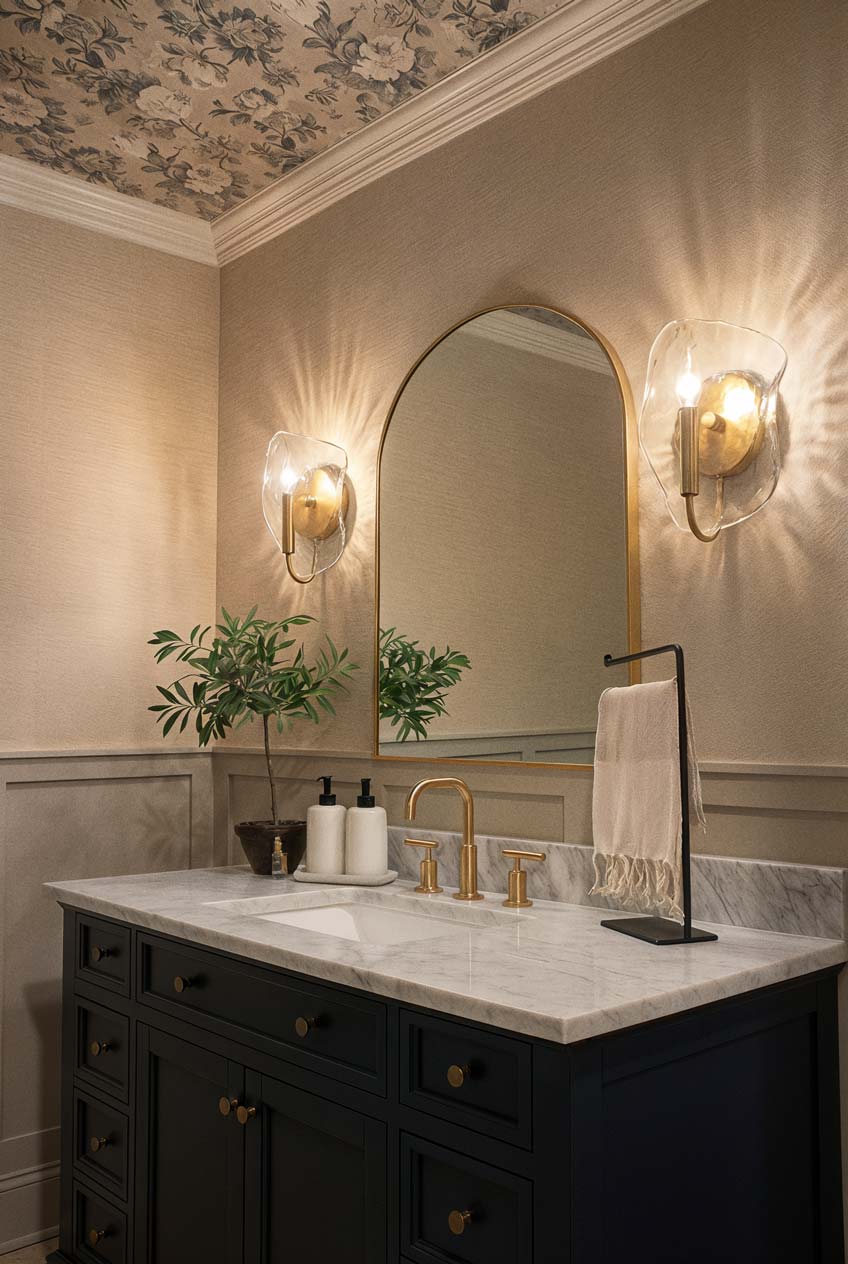 Samara 1-light Wall Sconce in Modern Brass - Image 5