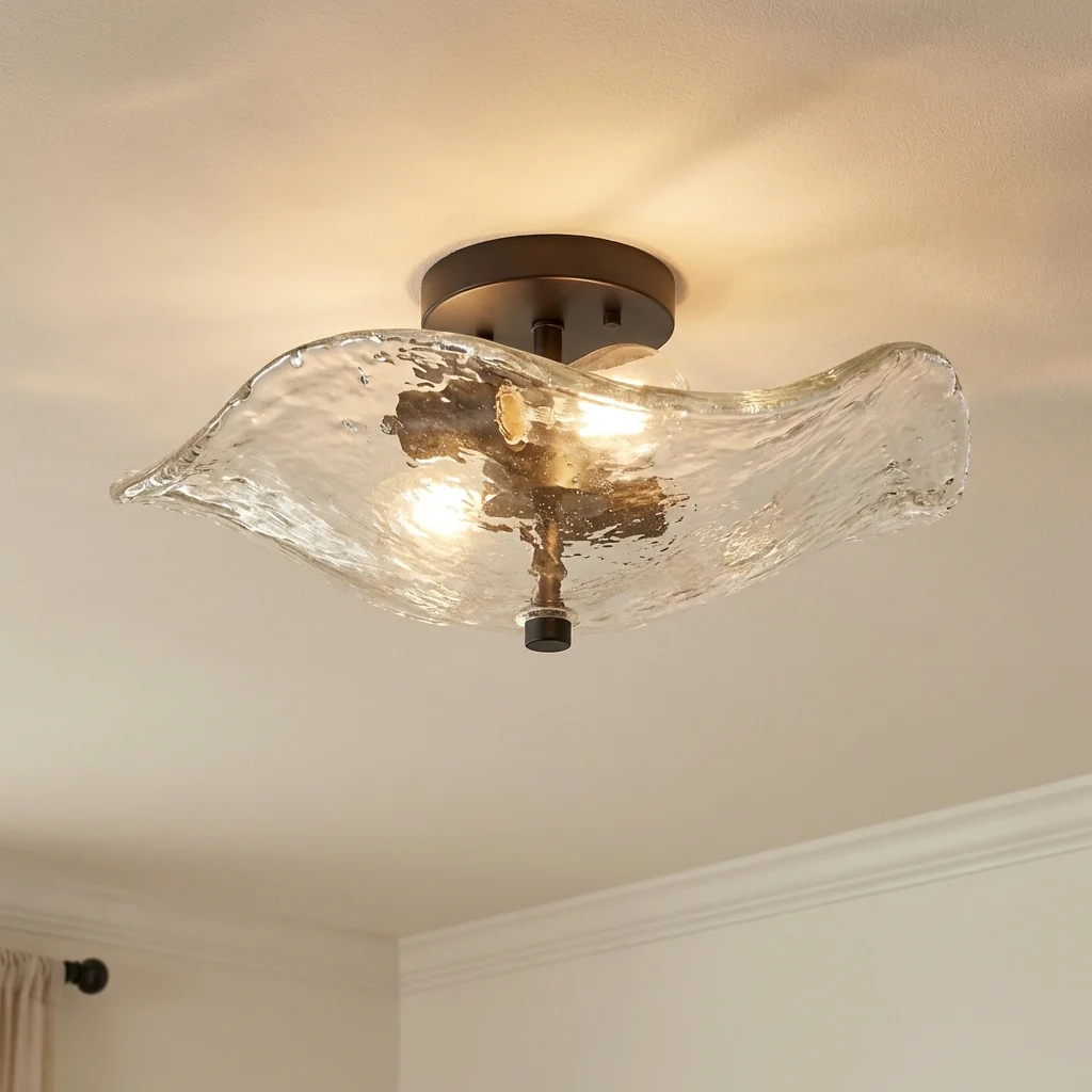 Samara 2-light Semi-Flush Mount in Matte Black - Image 7