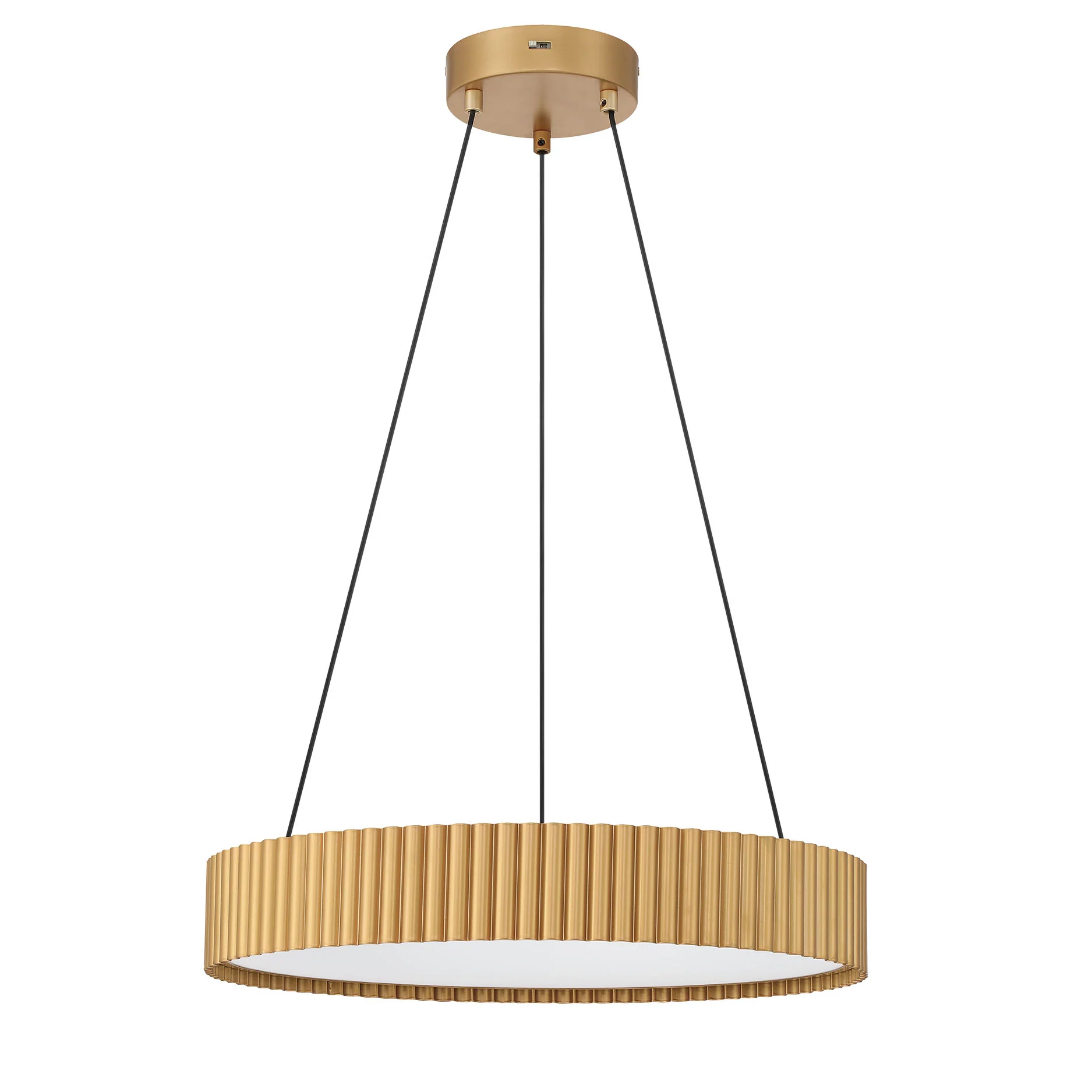 Sashay Integrated LED 20" Pendant in Honey Gold - Image 4