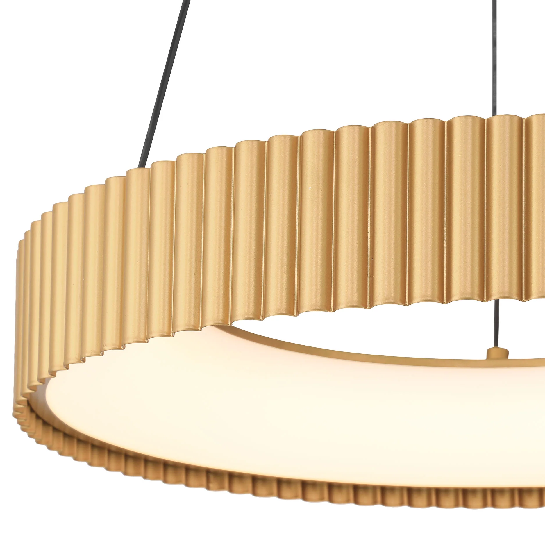 Sashay Integrated LED 20" Pendant in Honey Gold - Image 7