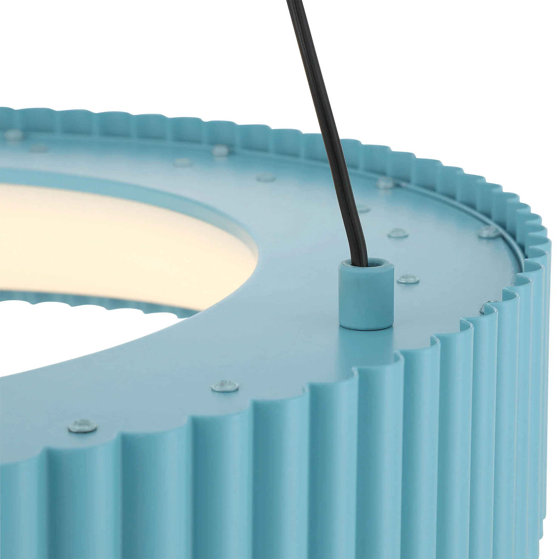 Sashay Integrated LED 20" Pendant in Sky Blue - Image 10