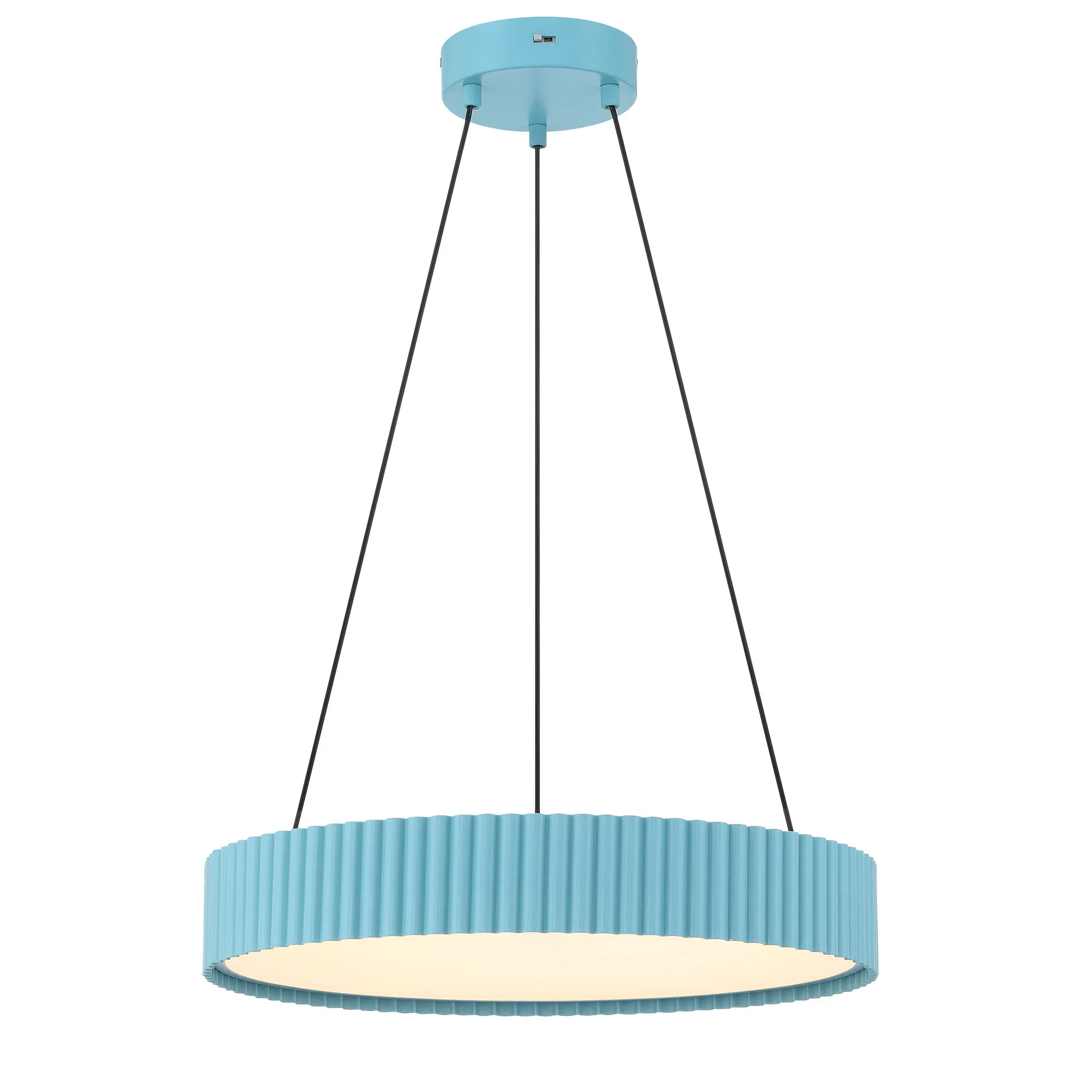Sashay Integrated LED 20" Pendant in Sky Blue - Image 2