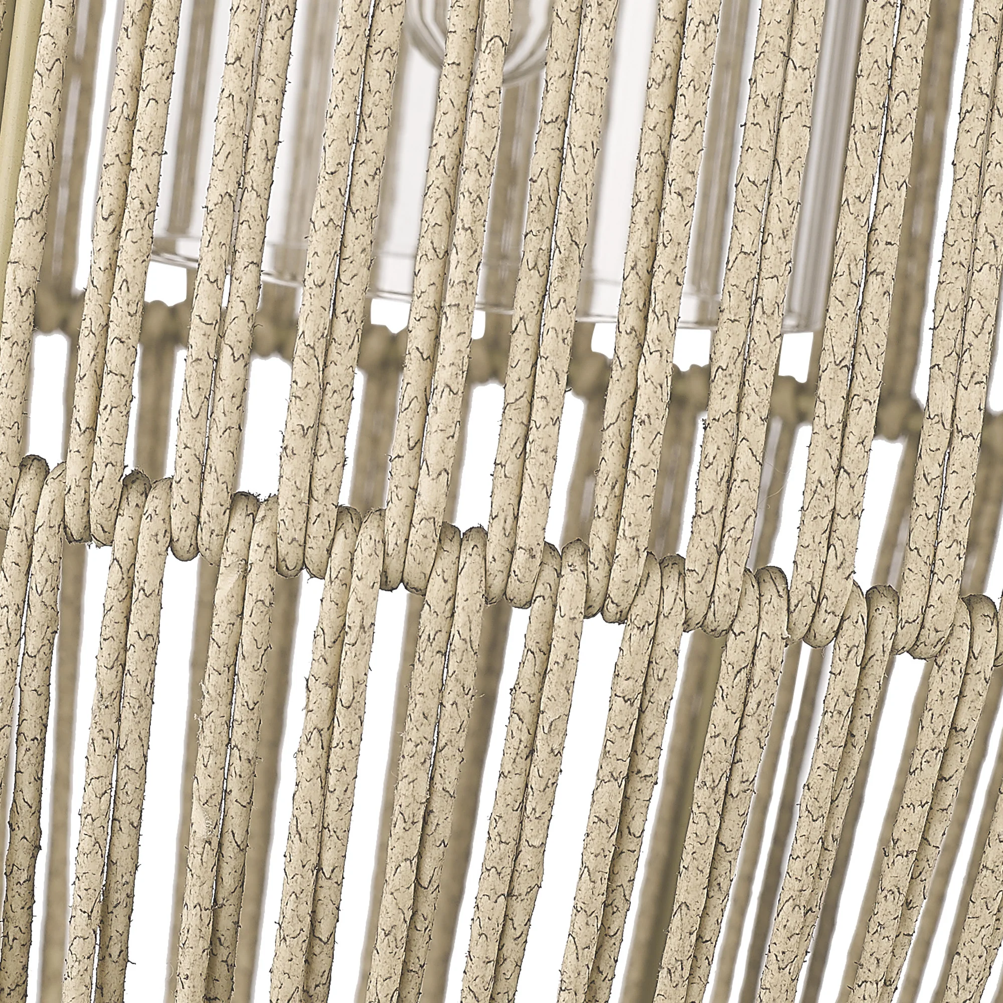 Seabrooke 1-light Outdoor Pendant in Natural Black and Summer Sands shade - Image 4