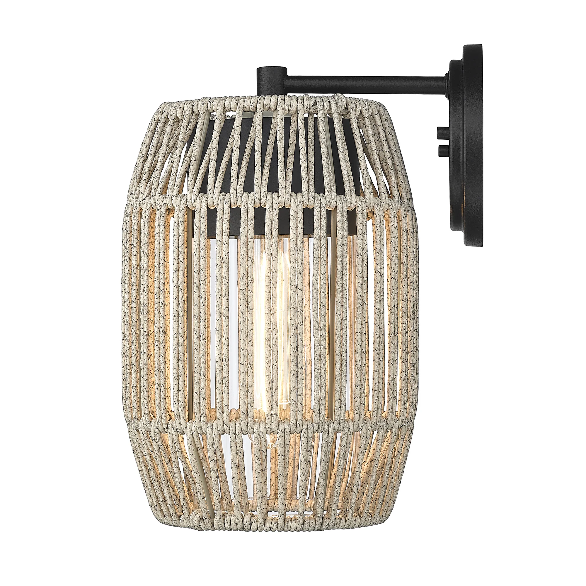 Seabrooke 1-light Outdoor Wall in Natural Black - Image 3