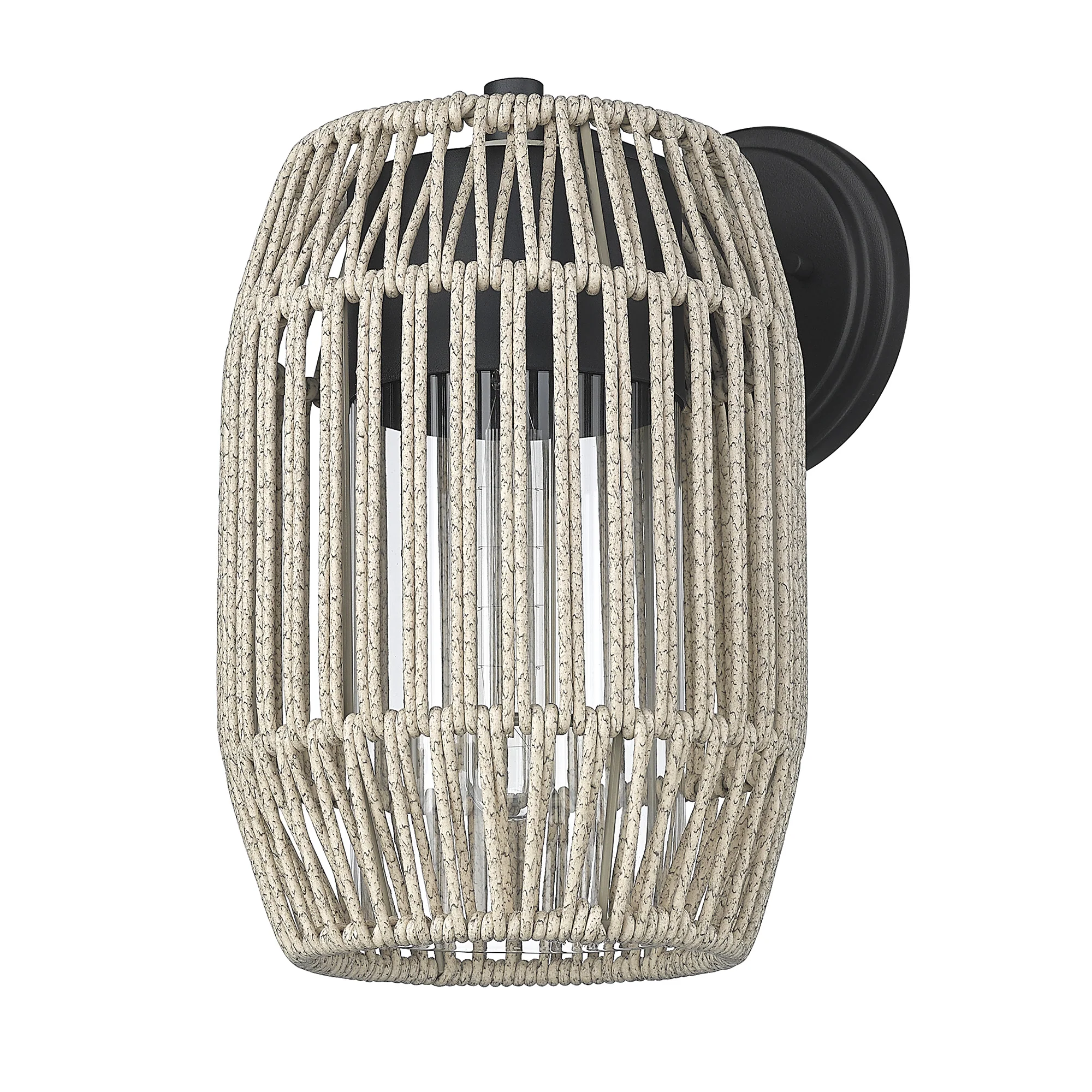Seabrooke 1-light Outdoor Wall in Natural Black - Image 4
