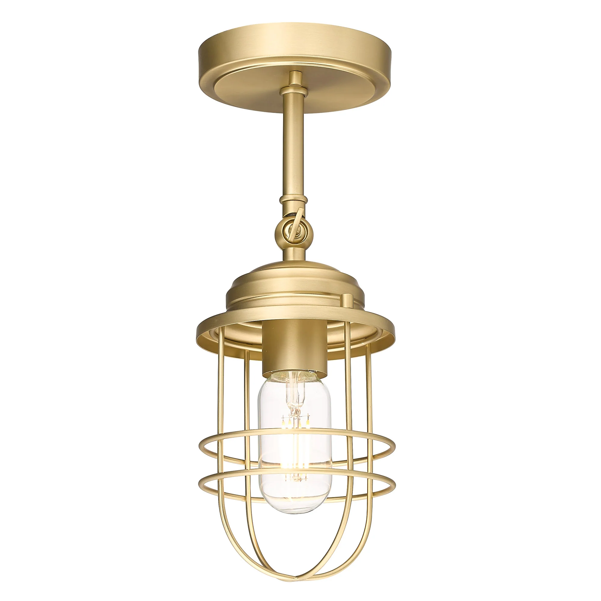 Seaport 1-light Wall Sconce in Brushed Champagne Brass - Image 2