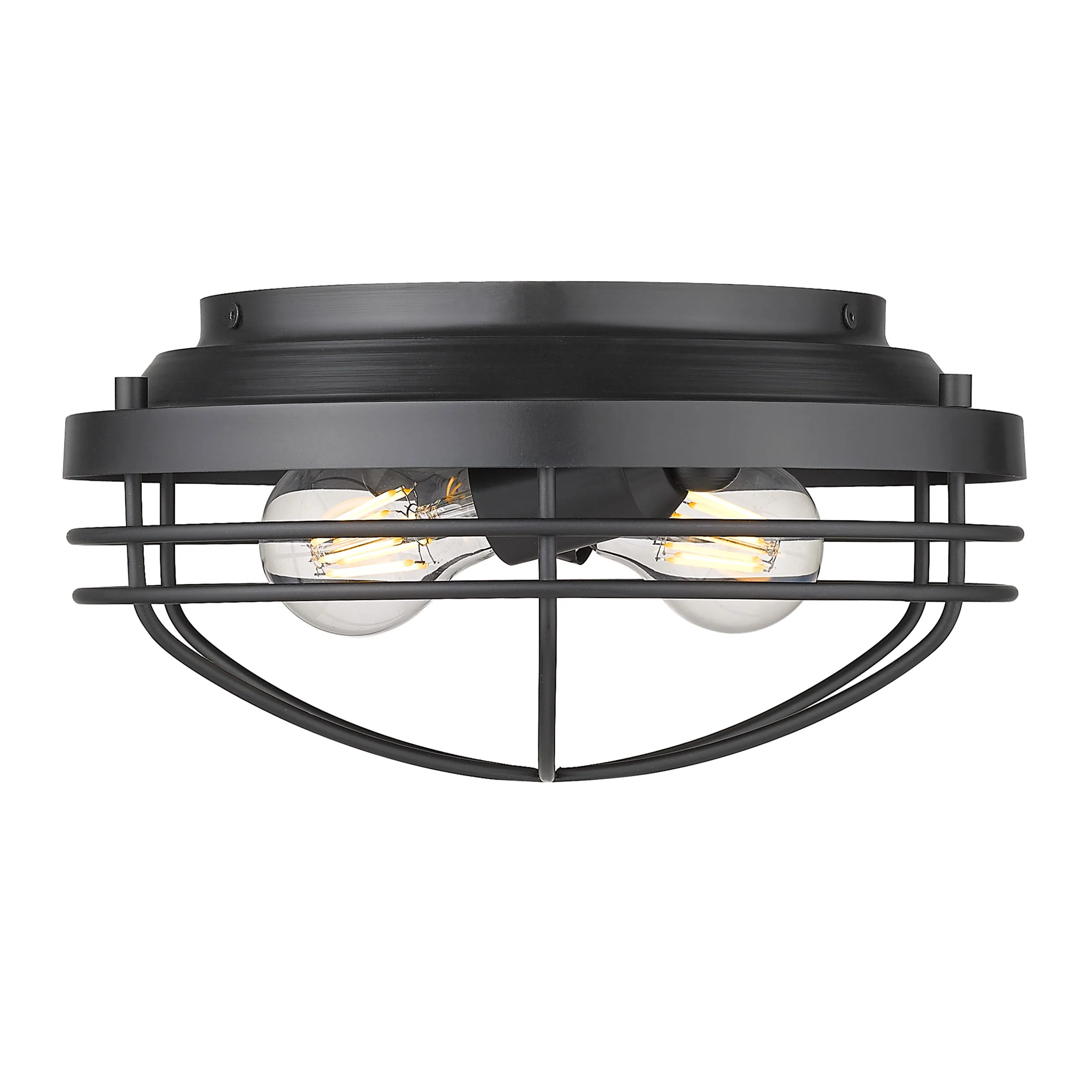Seaport 2-light Flush Mount in Matte Black - Image 2