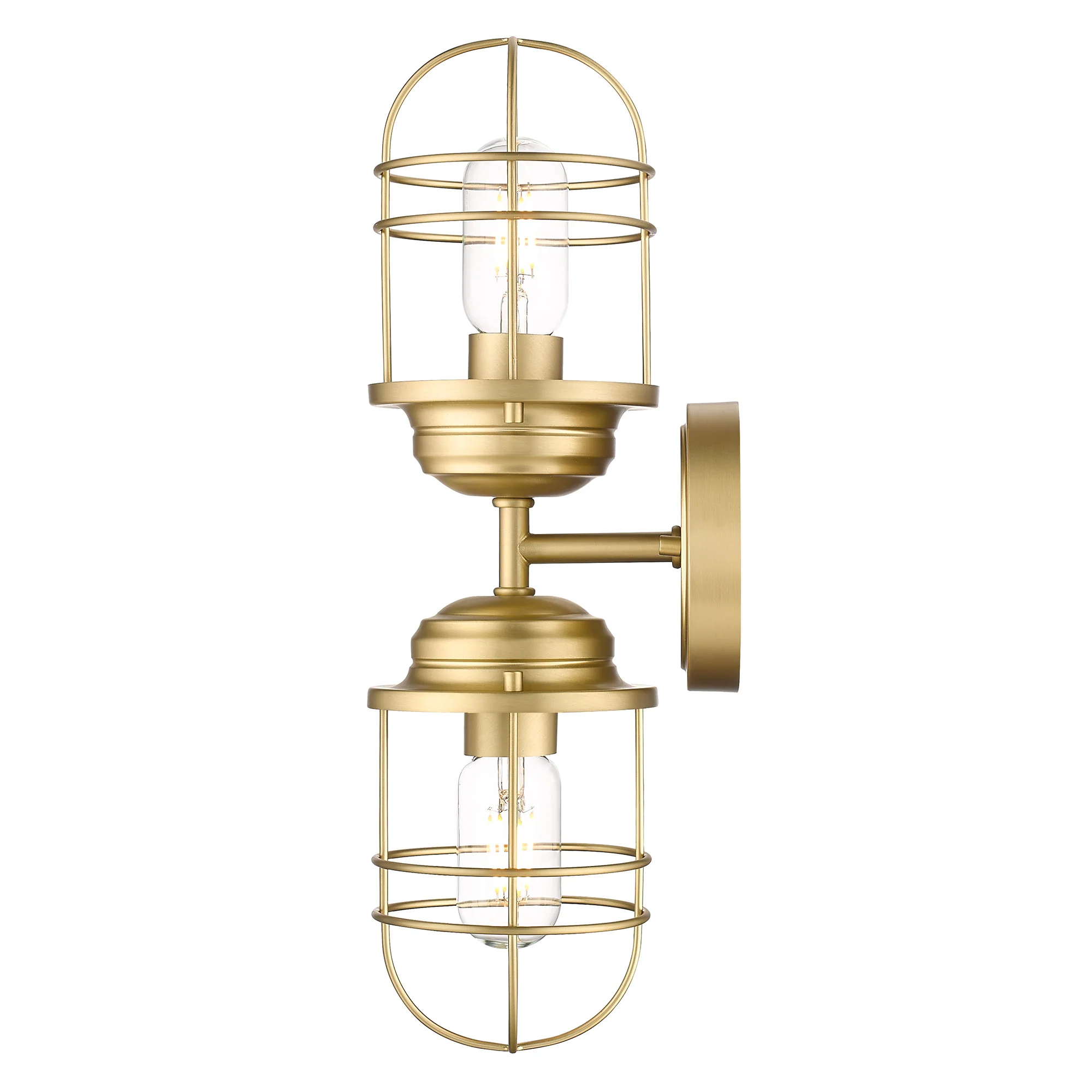 Seaport 2-light Vanity in Brushed Champagne Brass - Image 3