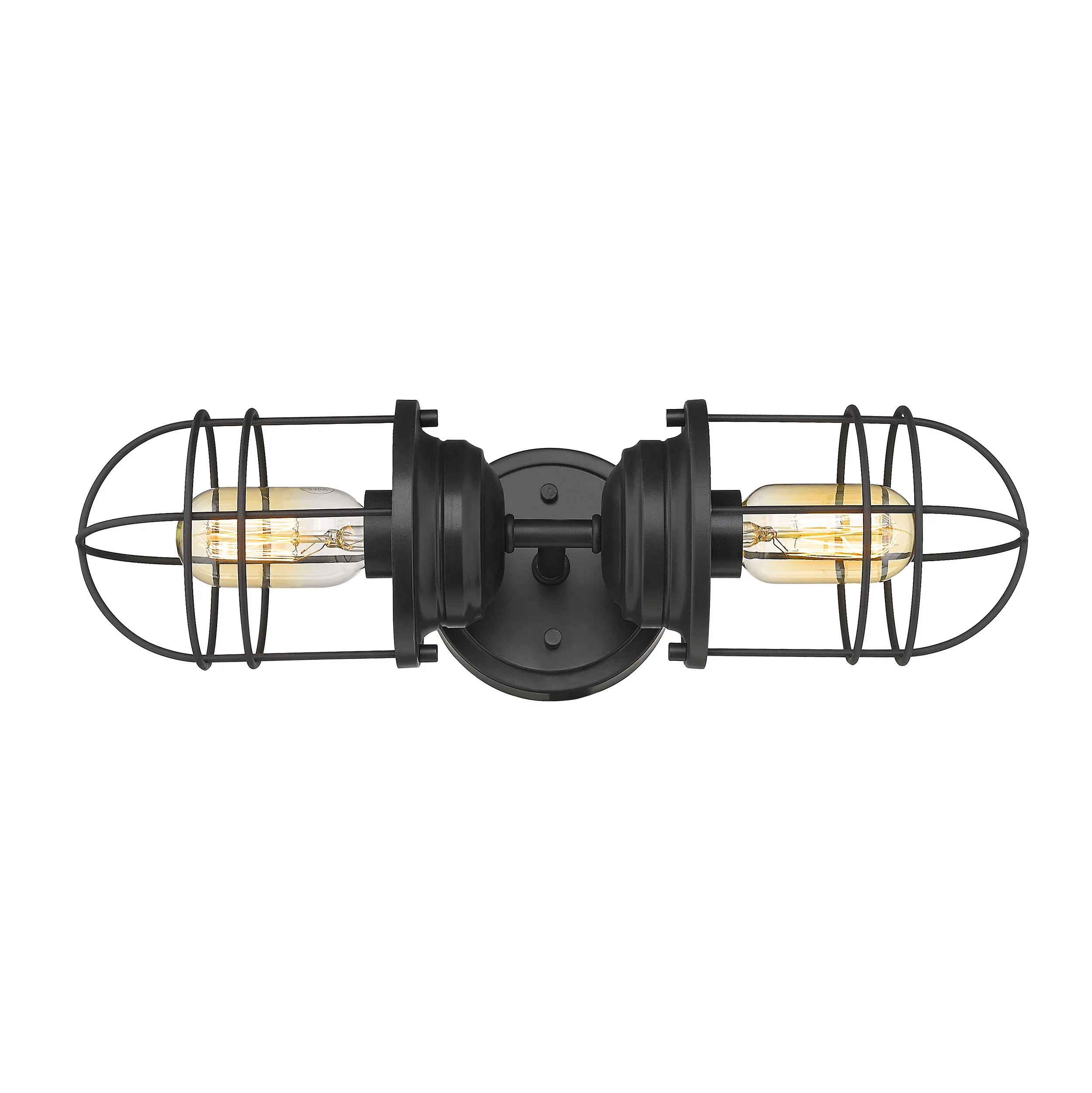 Seaport 2-light Vanity in Matte Black - Image 4