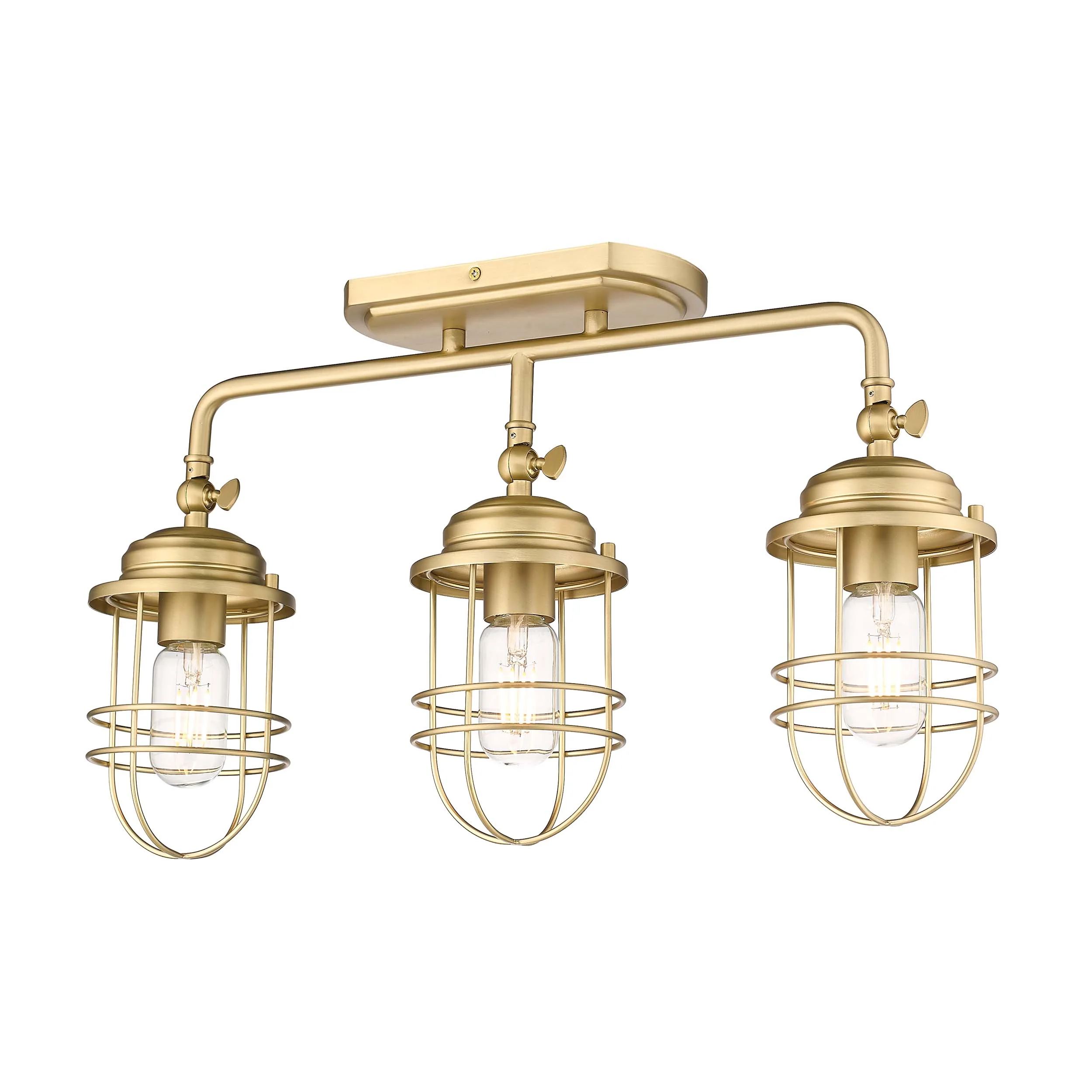Seaport 3-light Vanity in Brushed Champagne Brass - Image 3