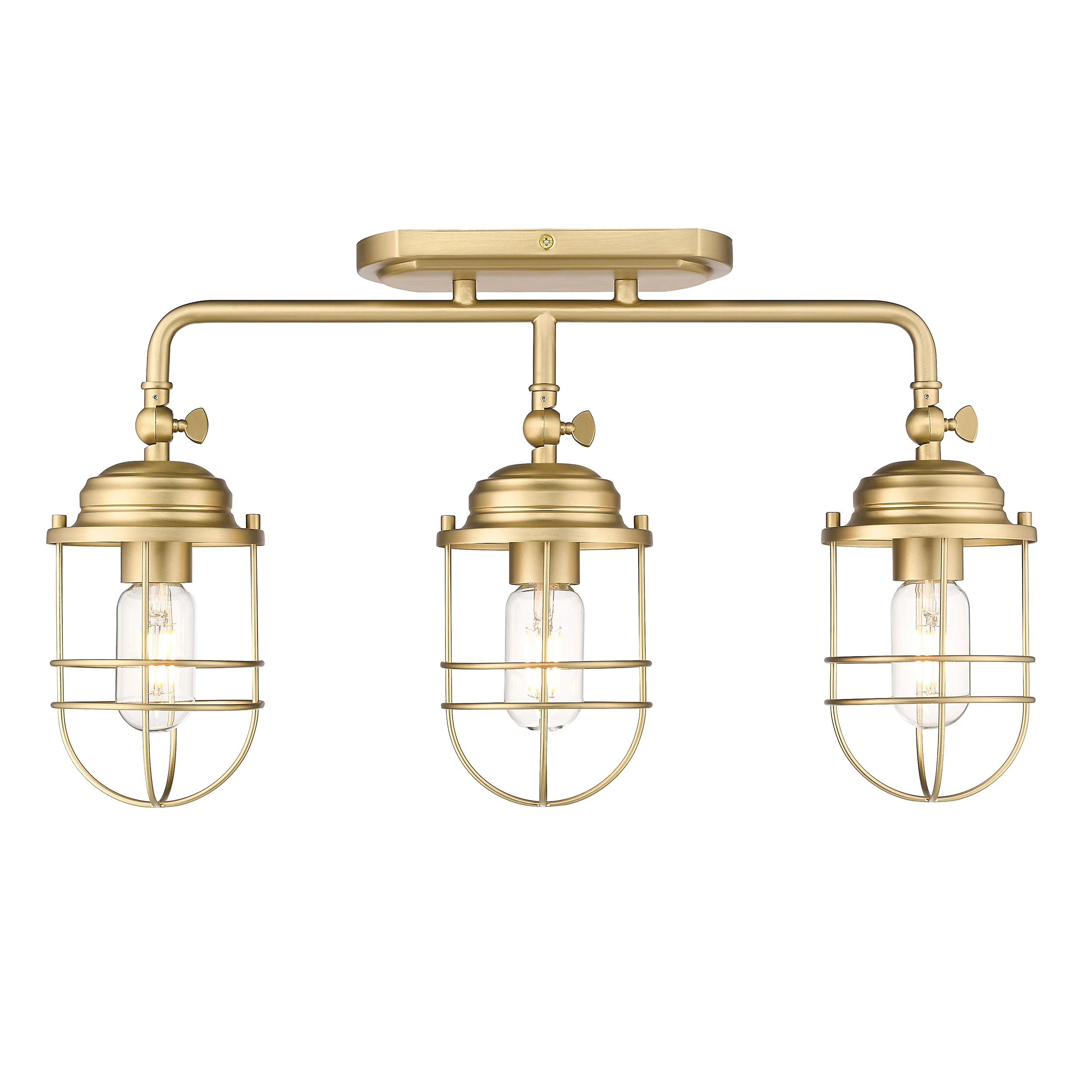 Seaport 3-light Vanity in Brushed Champagne Brass - Image 4