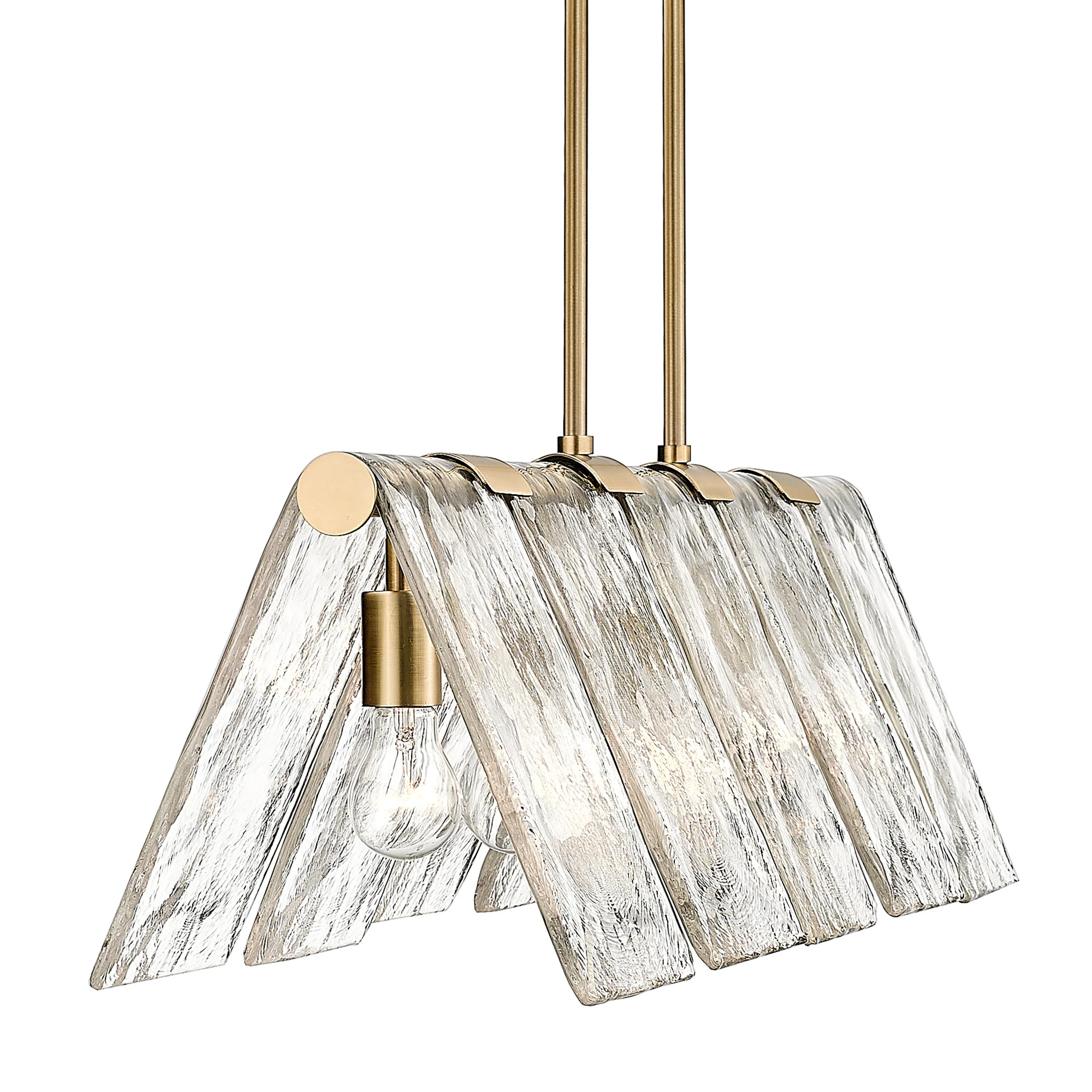 Serenity 5-light Island Light in Modern Brass - Image 3