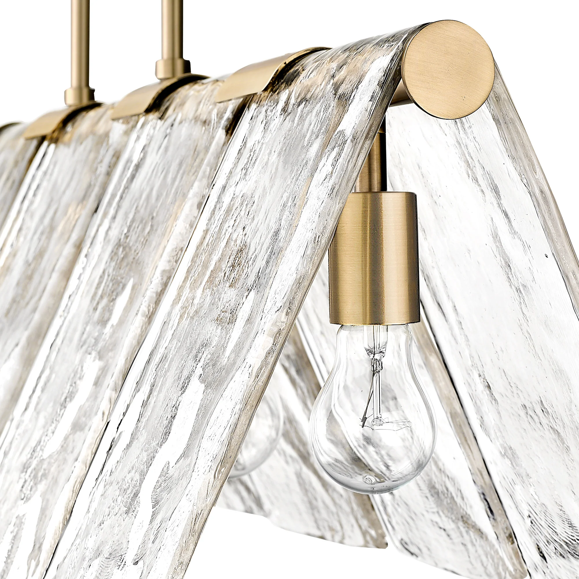 Serenity 5-light Island Light in Modern Brass - Image 4