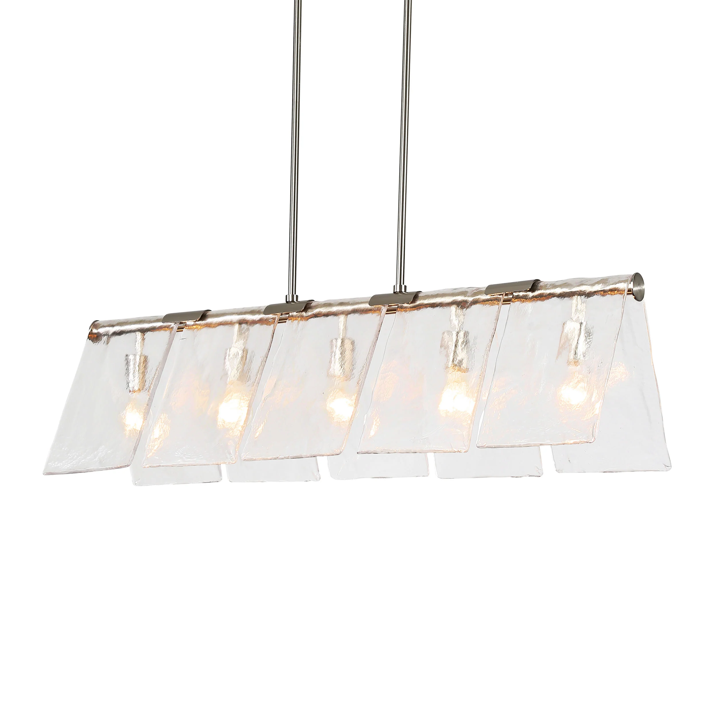 Serenity 5-light Island Light in Pewter